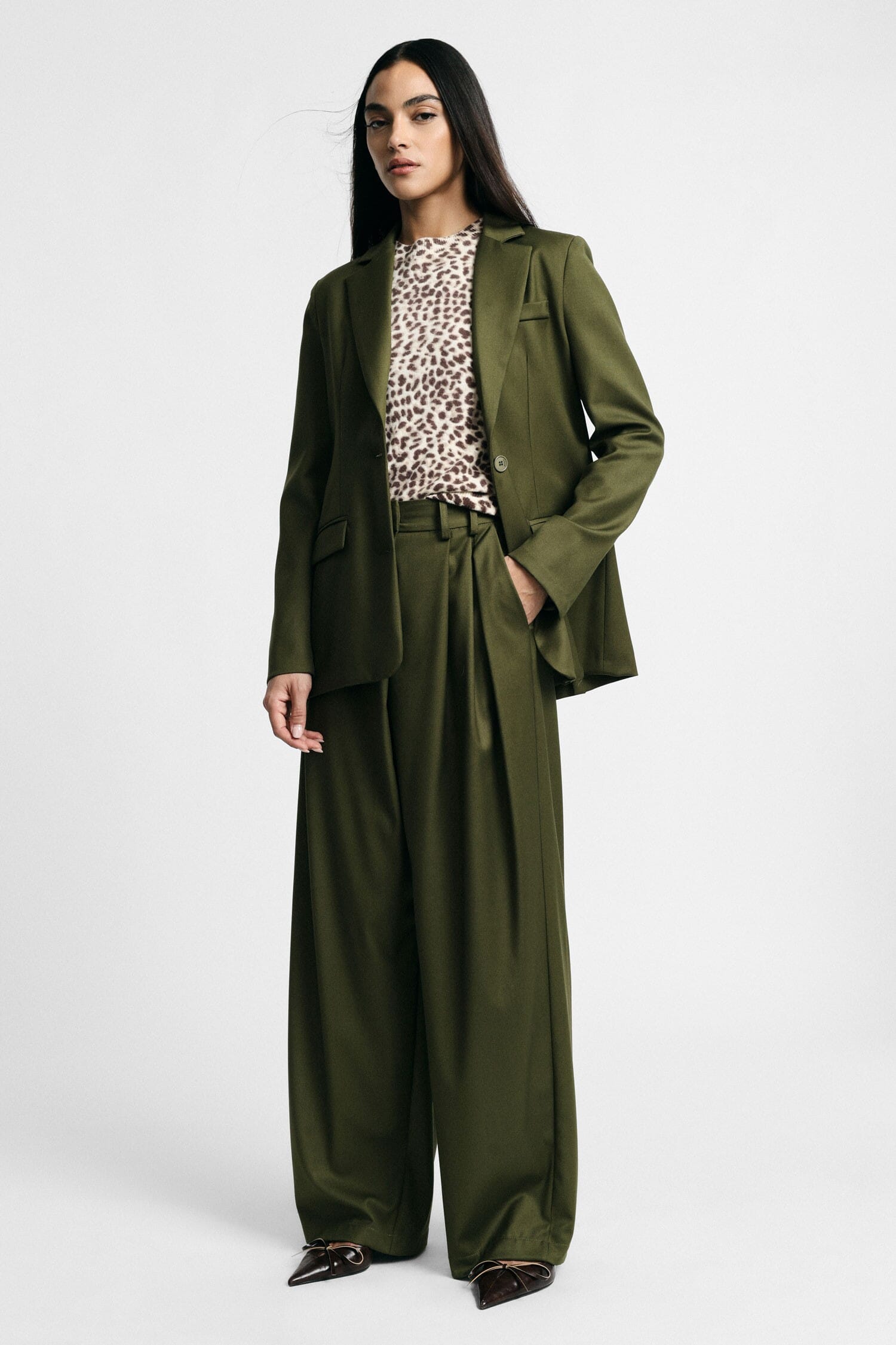 Pantaloni Palazzo Vita Alta Con Pinces Please