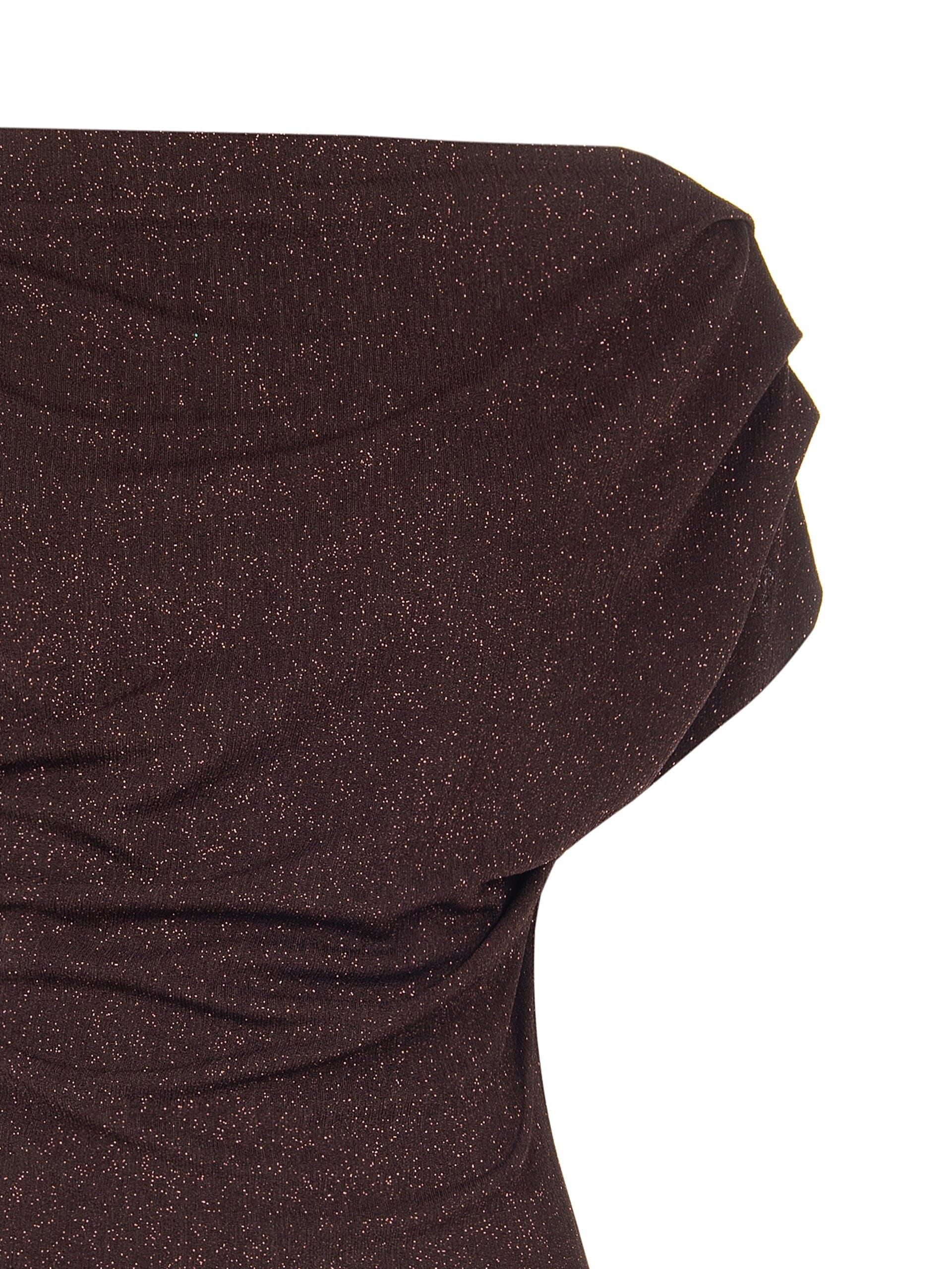 Top In Lurex Effetto Glitter Arricciato Sui Fianchi Rinascimento
