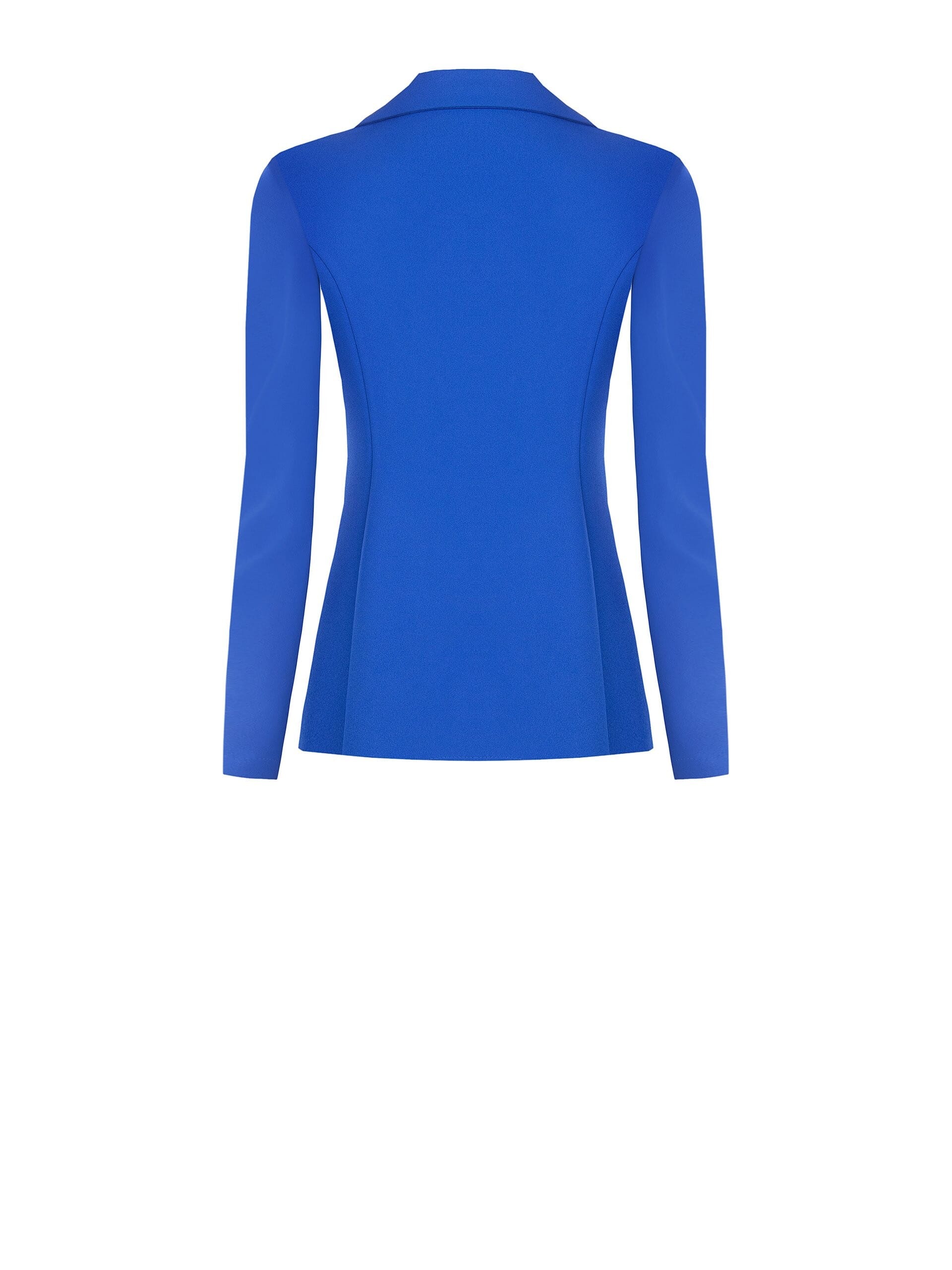 Giacca Blazer Sfiancata In Scuba Crepe Con Bottoni Coordinati Rinascimento