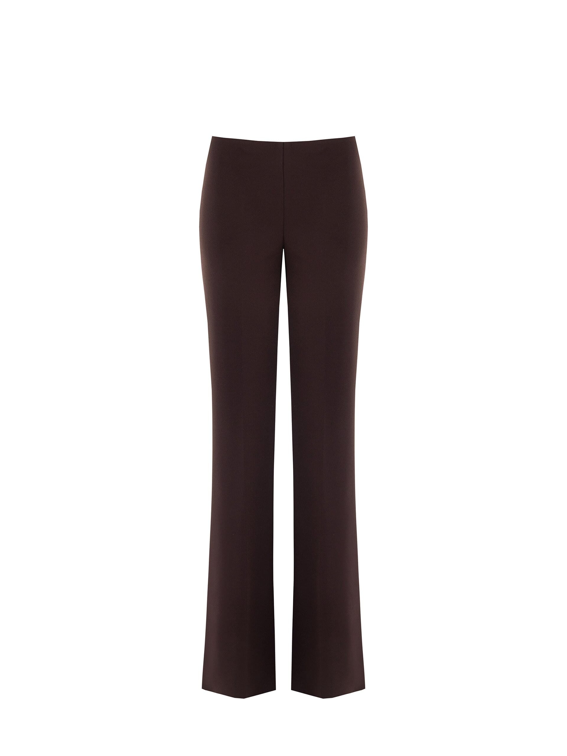 Pantaloni Dritti In Scuba Crepe Con Vita Elasticizzata Rinascimento