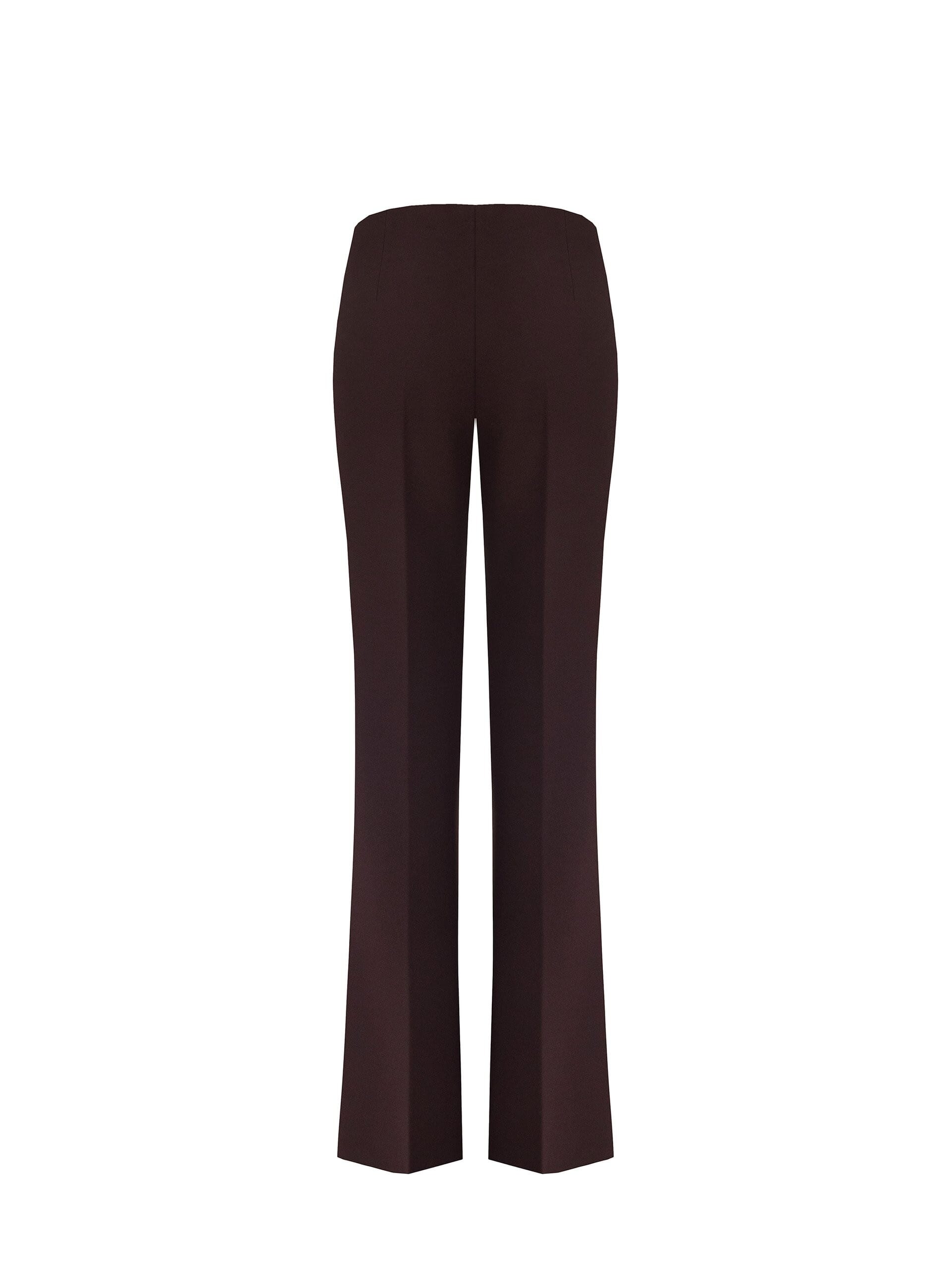 Pantaloni Dritti In Scuba Crepe Con Vita Elasticizzata Rinascimento