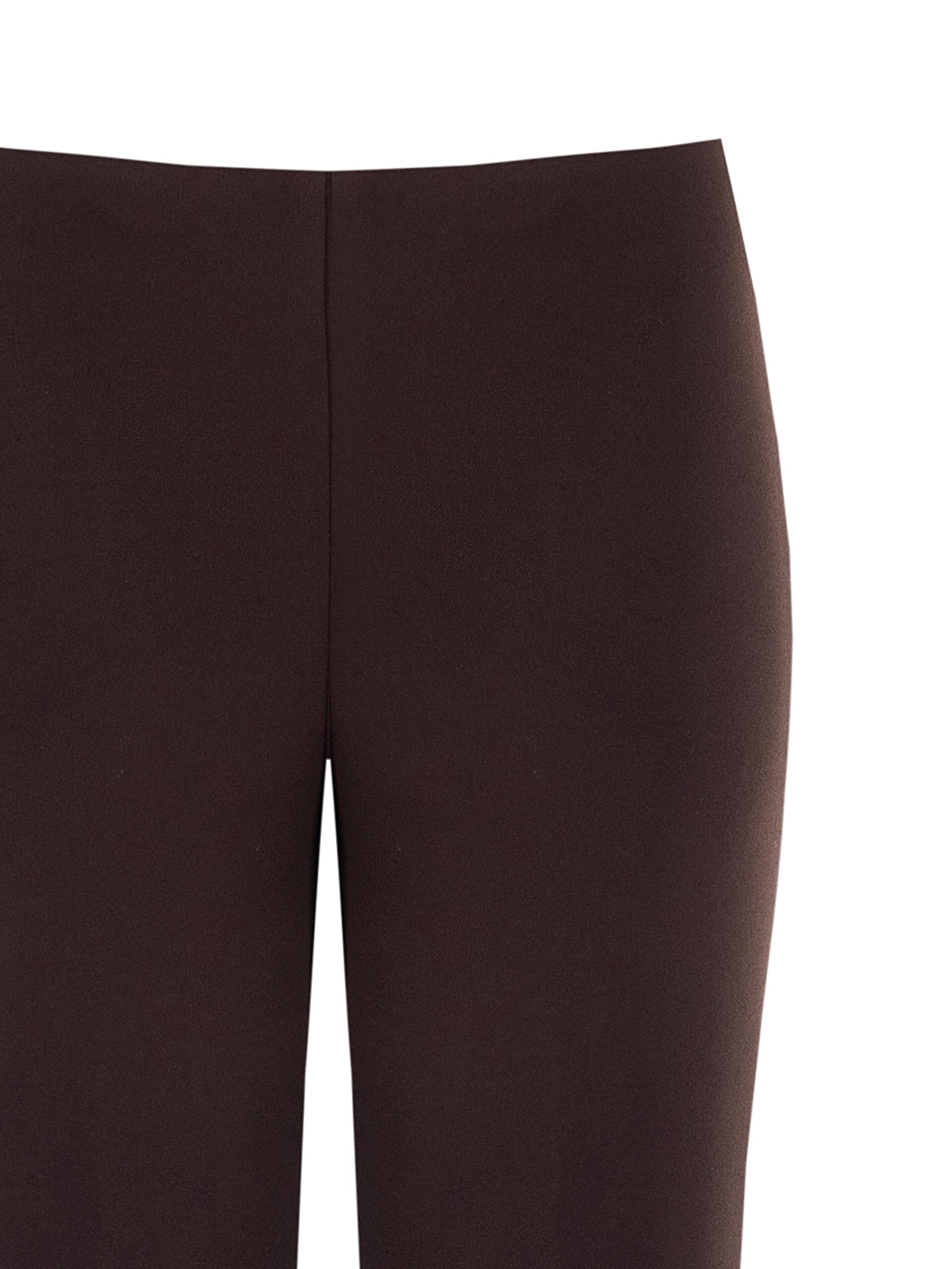 Pantaloni Dritti In Scuba Crepe Con Vita Elasticizzata Rinascimento