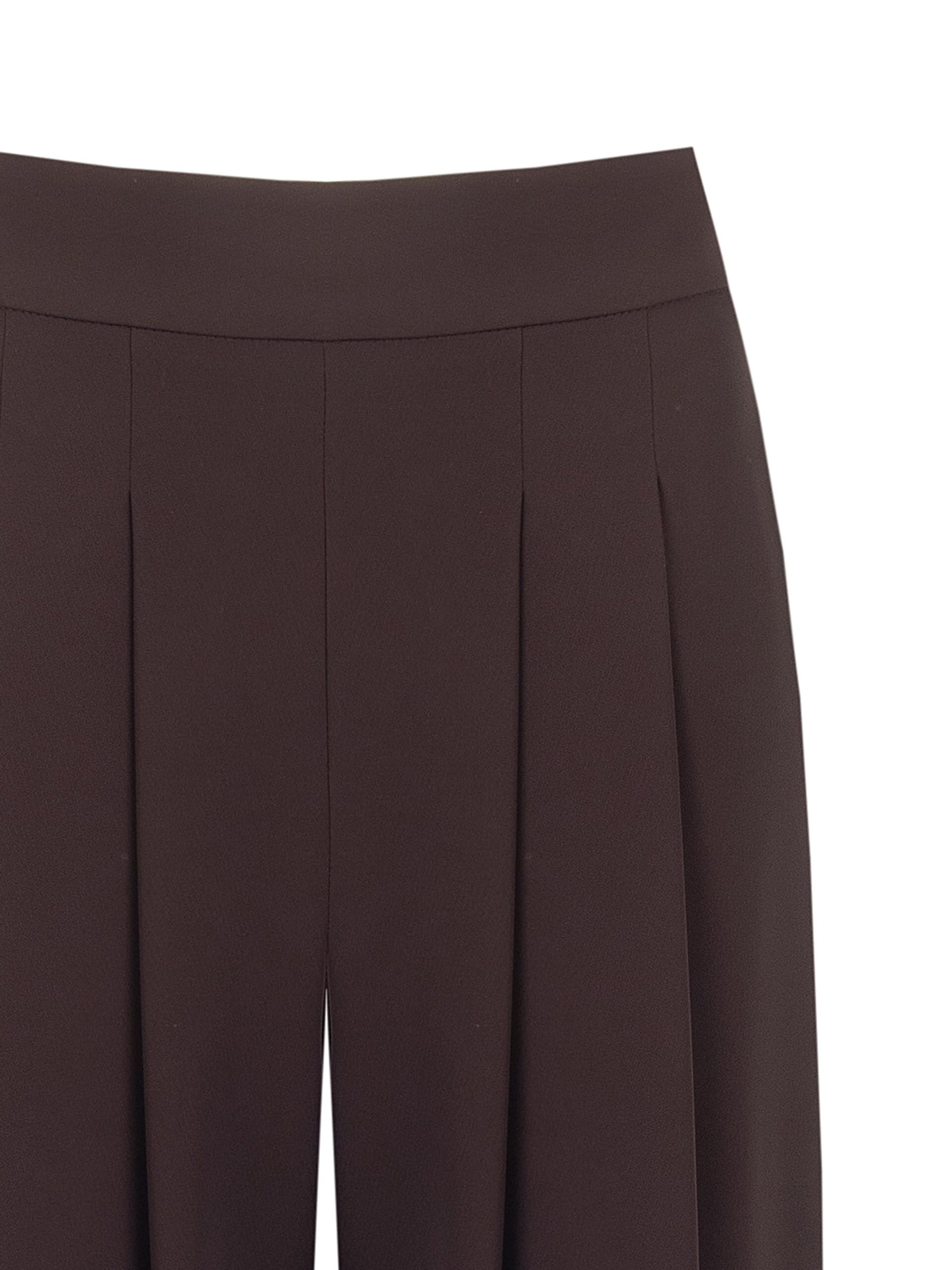 Pantaloni Palazzo In Tessuto Cadi Con Doppia Pinces Rinascimento