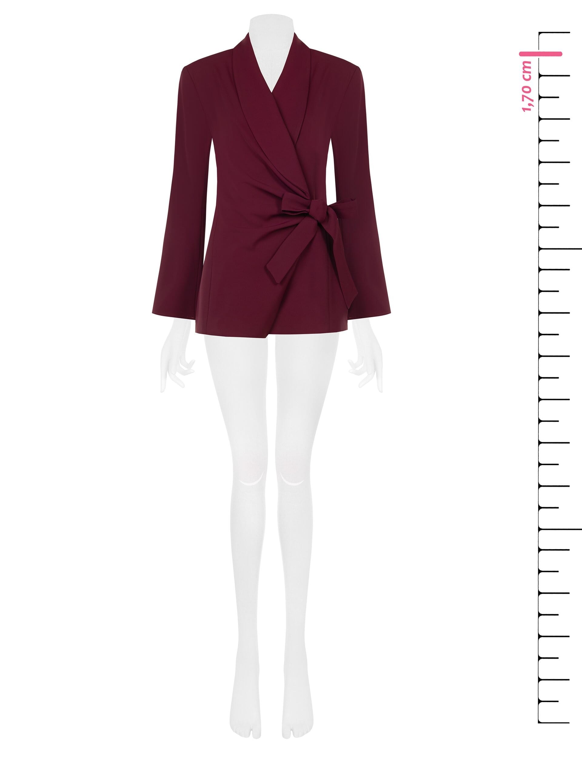 Cadi Rinascimento Fabric Wrap-Around Blazer Jacket