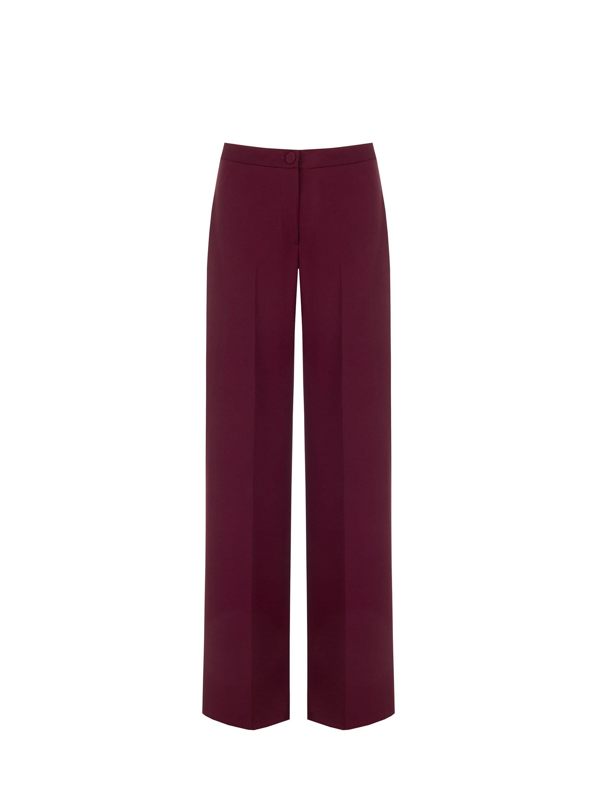 Rinascimento Cadi Fabric Palazzo Trousers with Side Zip