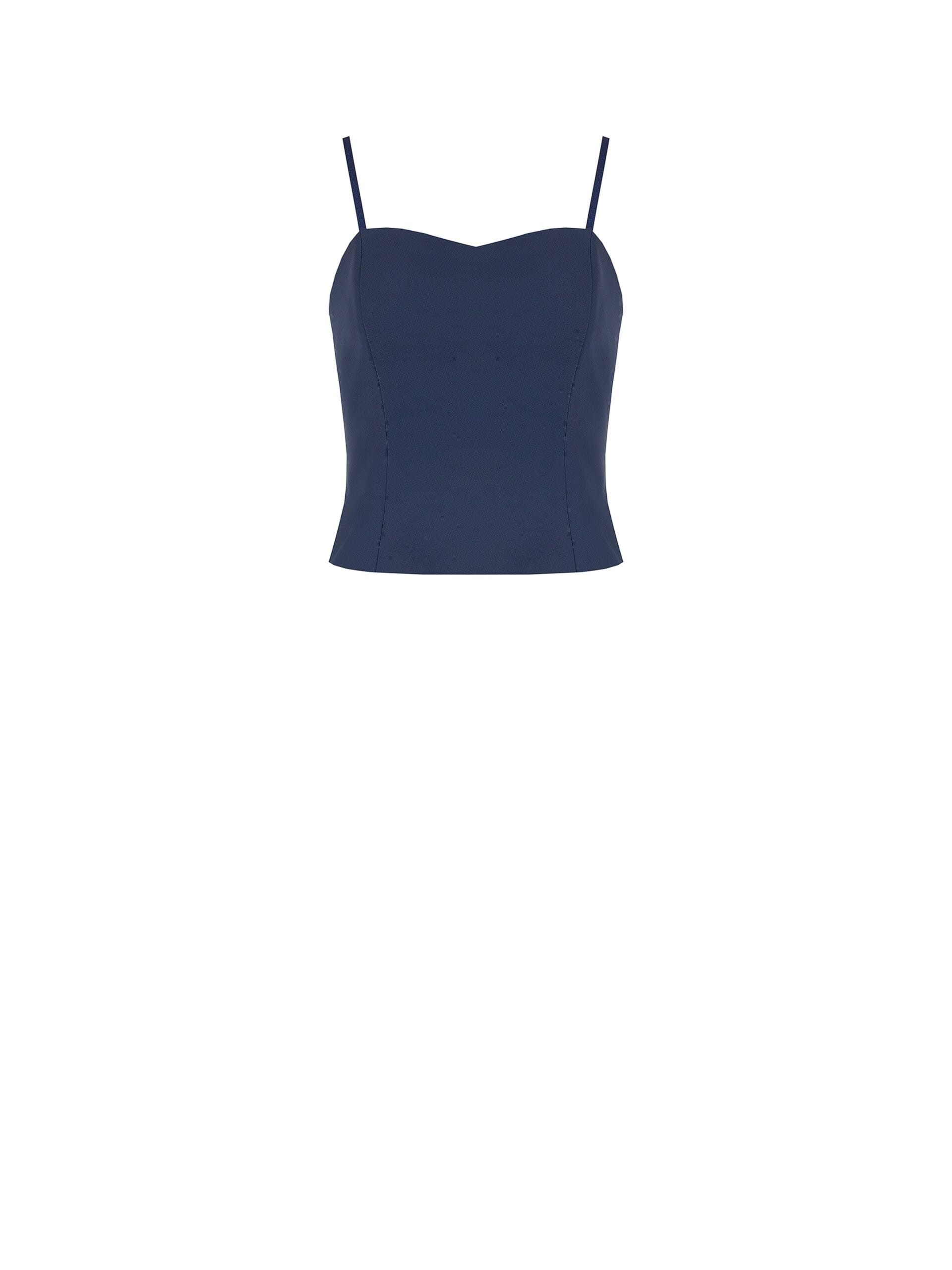 Crop top bustier en tissu Cadi Rinascimento