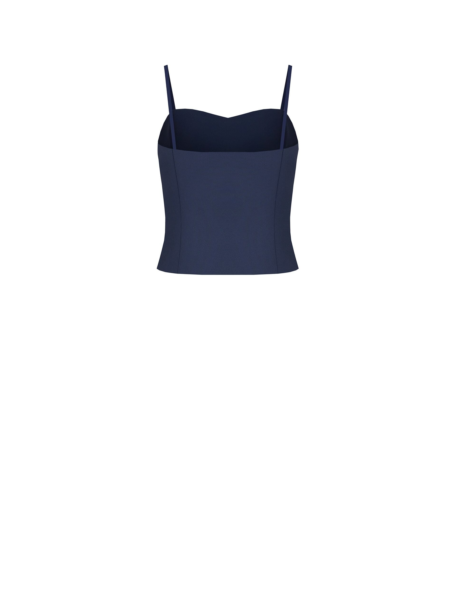 Crop top bustier en tissu Cadi Rinascimento