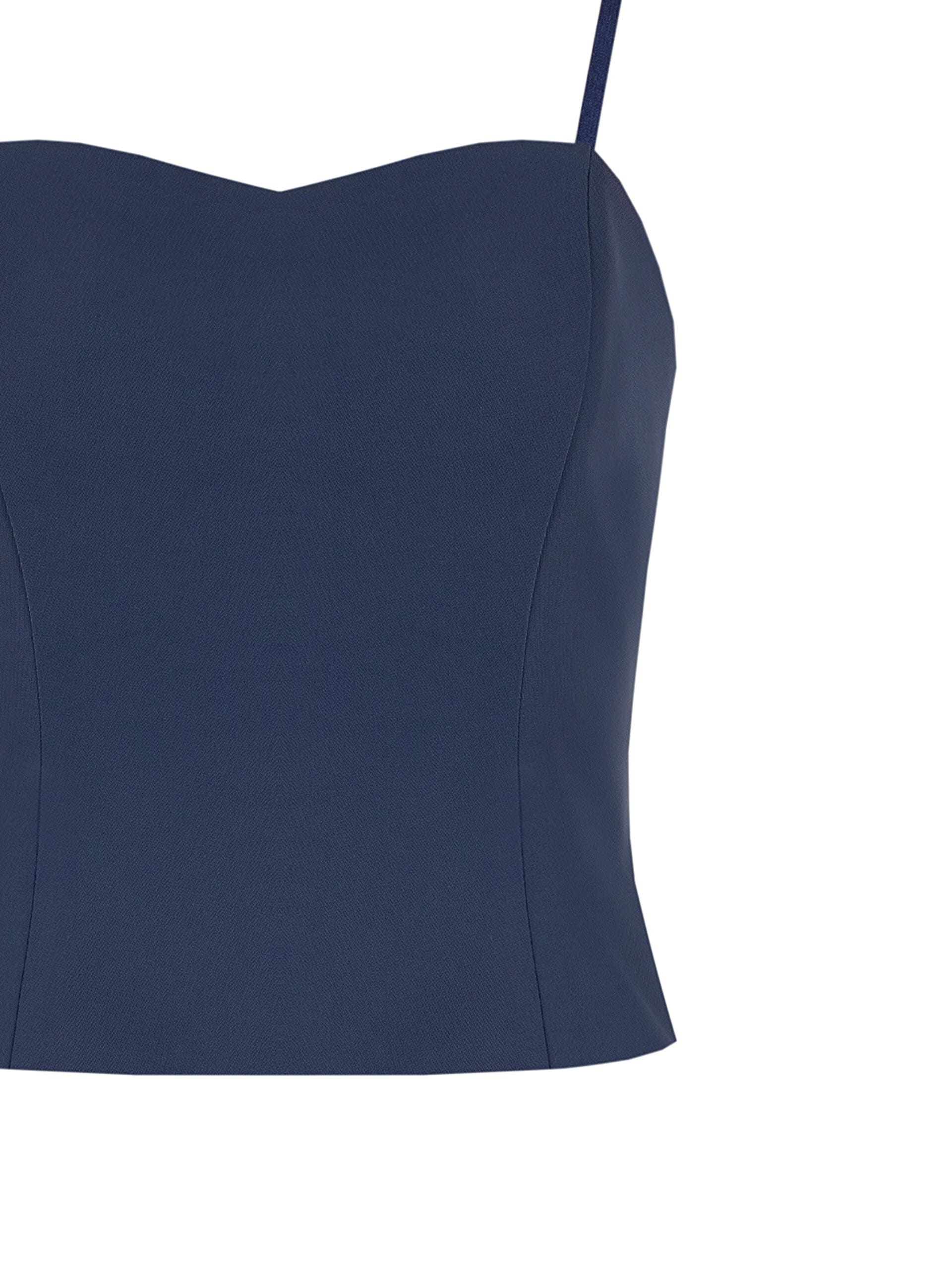 Crop top bustier en tissu Cadi Rinascimento