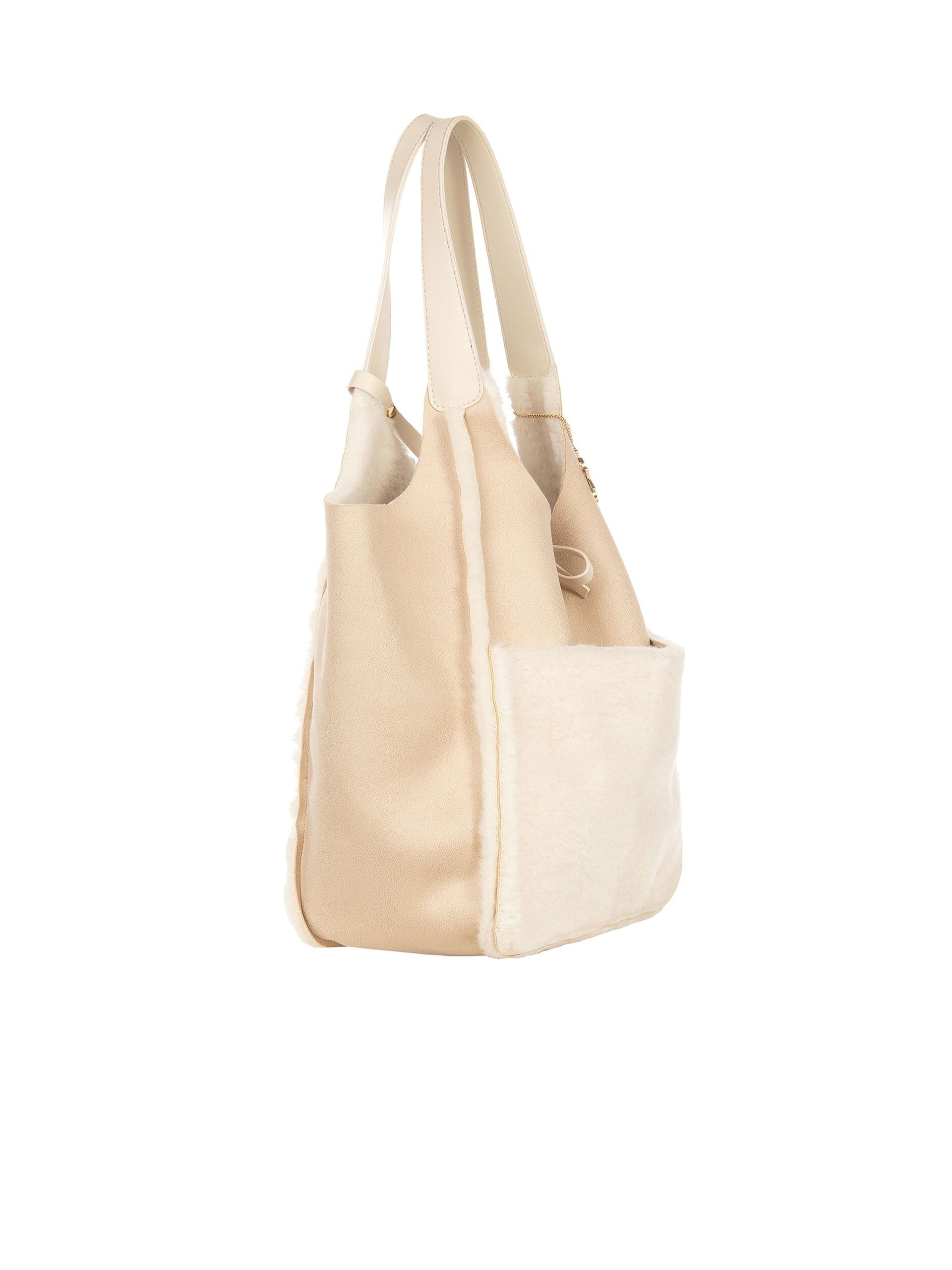 Maxi Borsa Shopper In Simil-Montone Con Pochette Interna Rinascimento