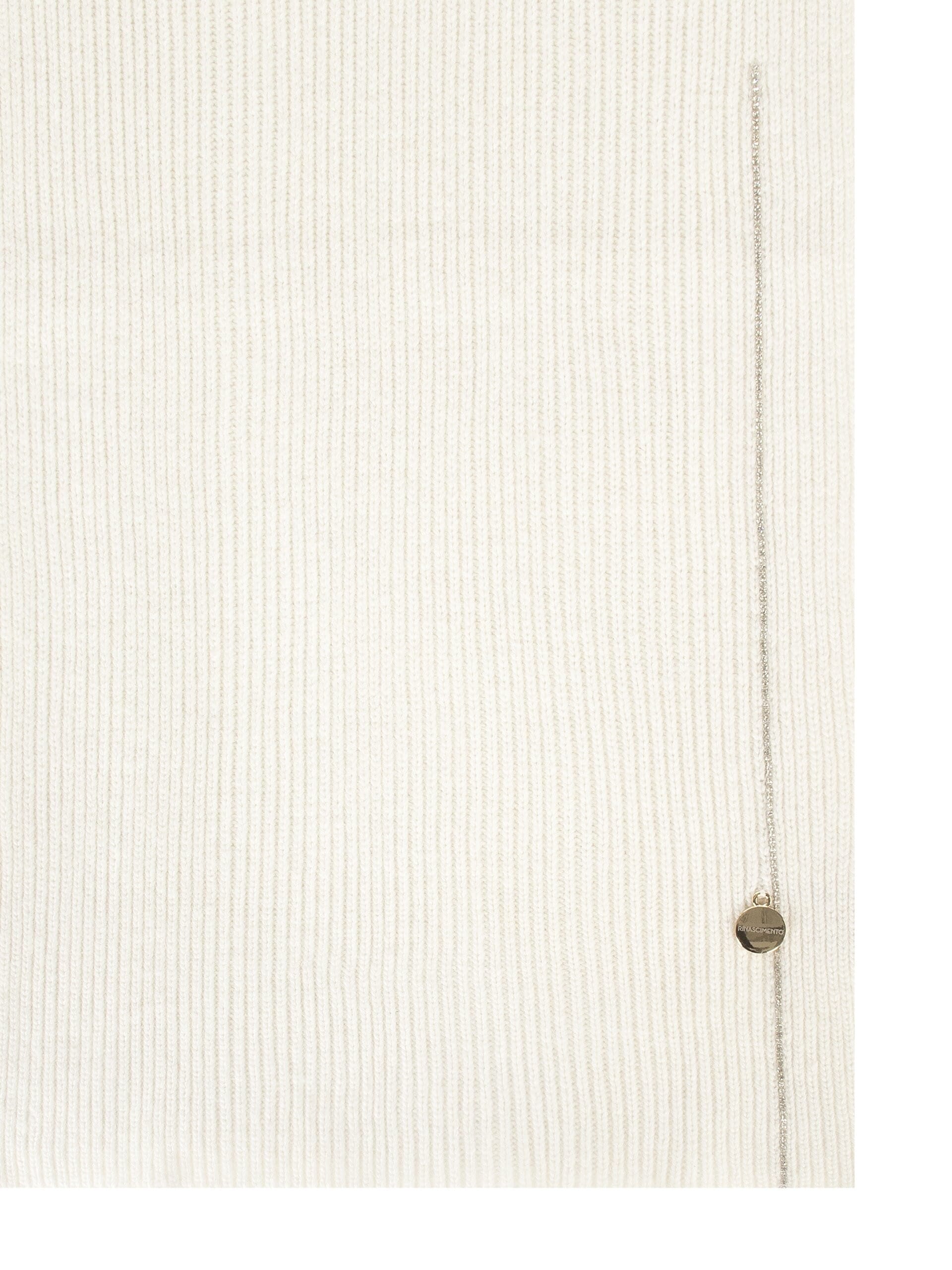 Écharpe en mélange de viscose et d'angora, ornée d'un motif en lurex « Rinascimento »