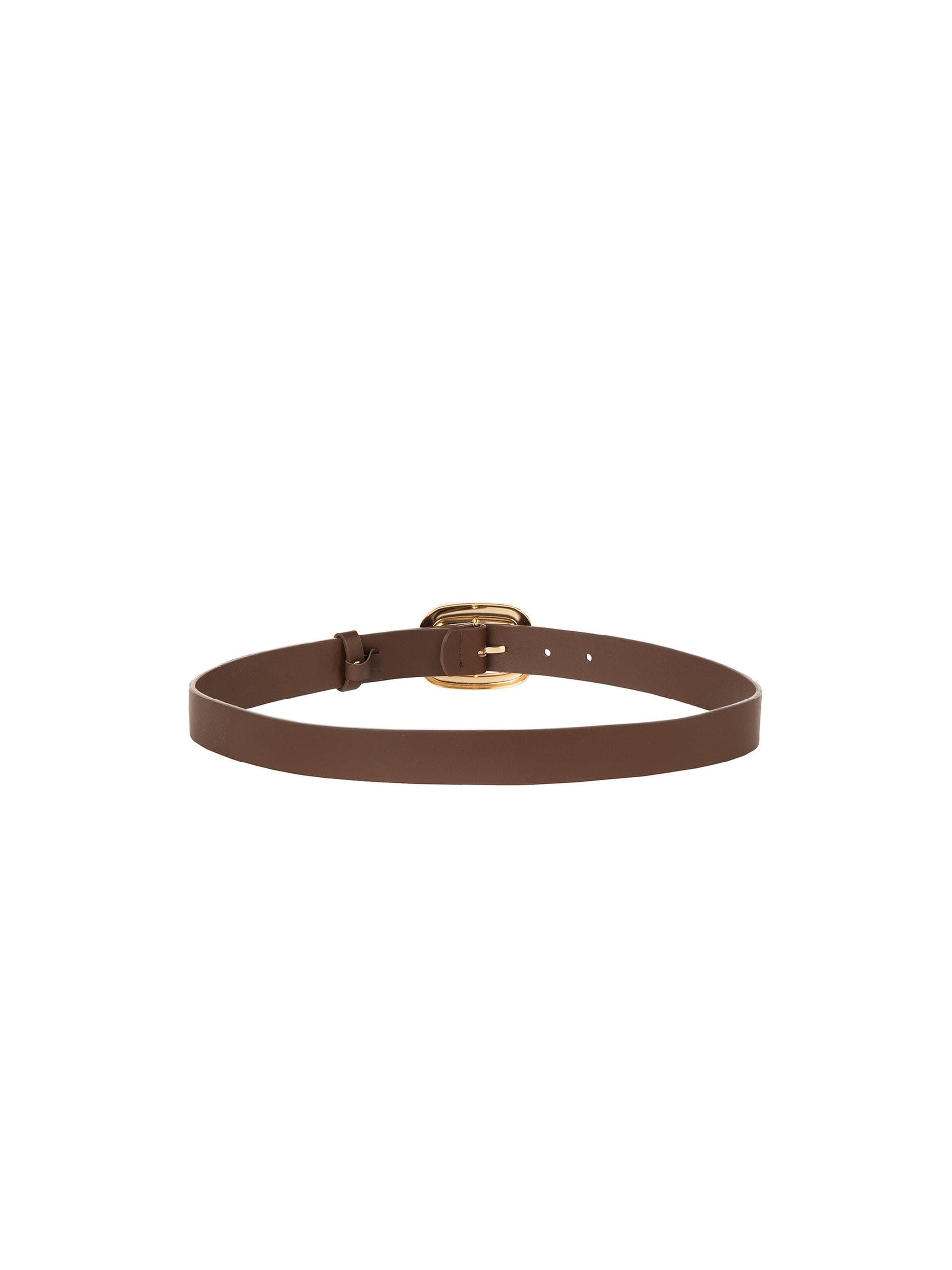 Cintura Sottile In Similpelle Liscia Con Logo Rr Rinascimento