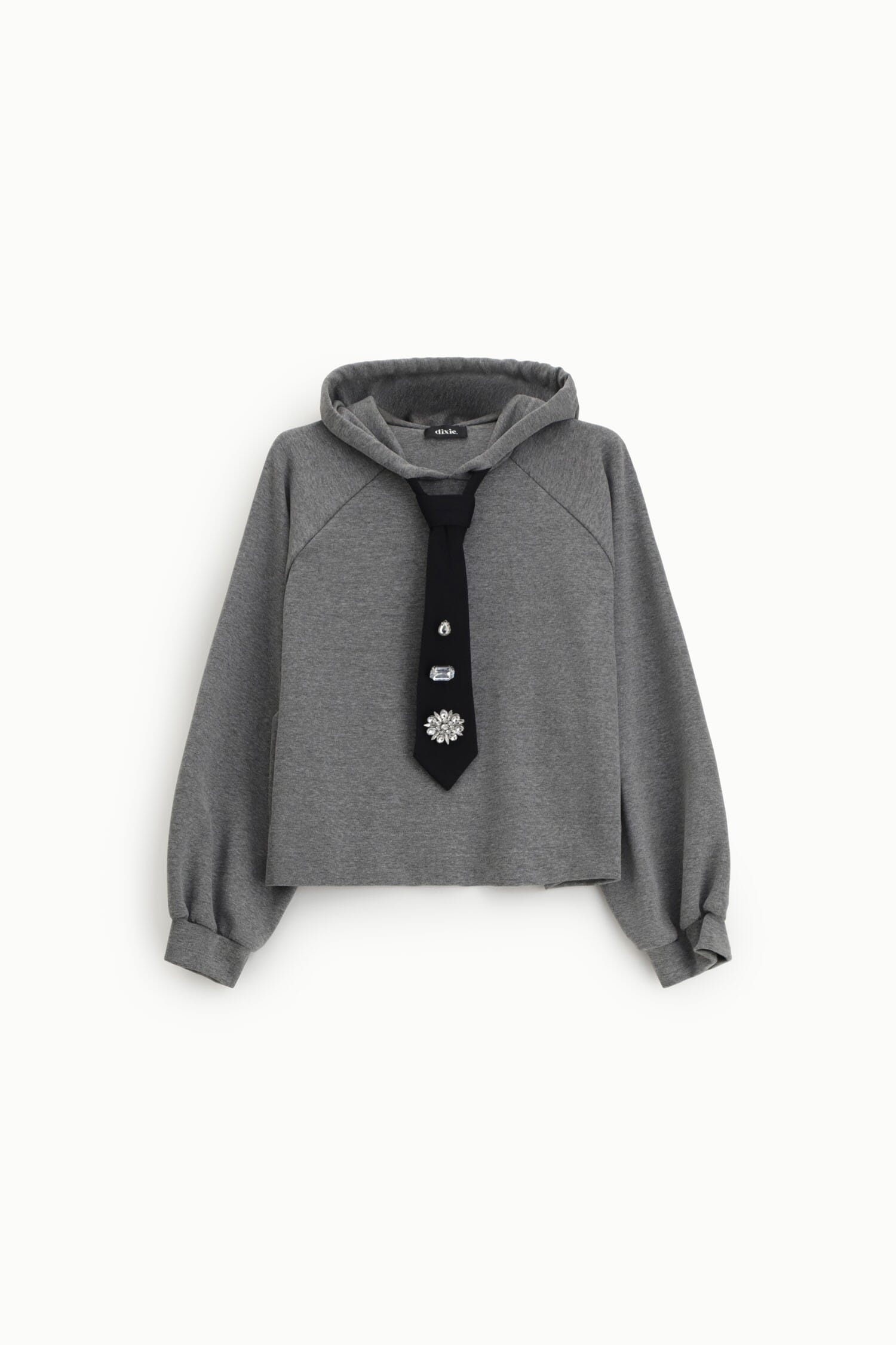 Sweat à capuche avec cravate décorative appliquée « Dixie »