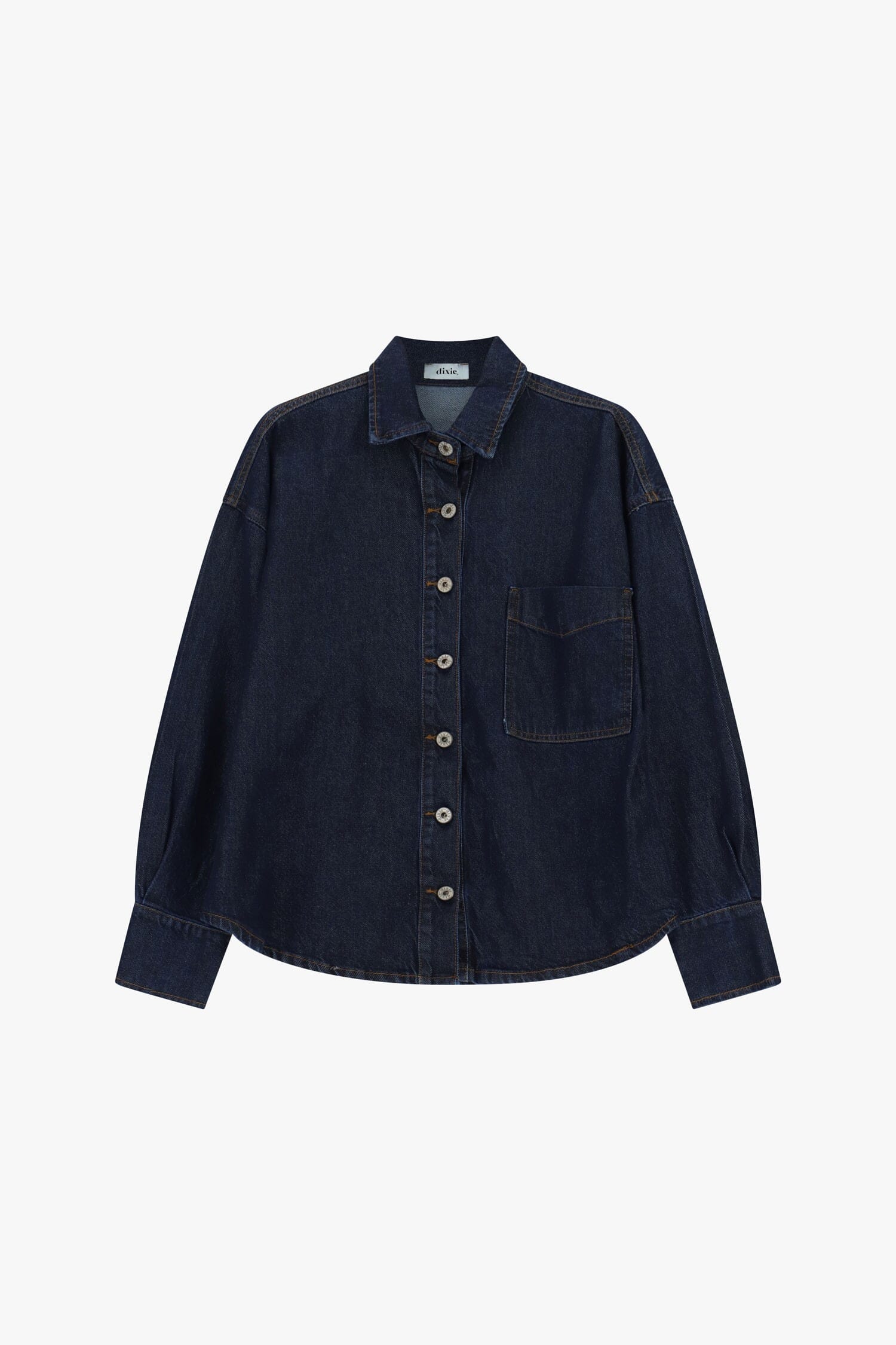 Dixie Oversized Shirt with Pocket and Front Buttons