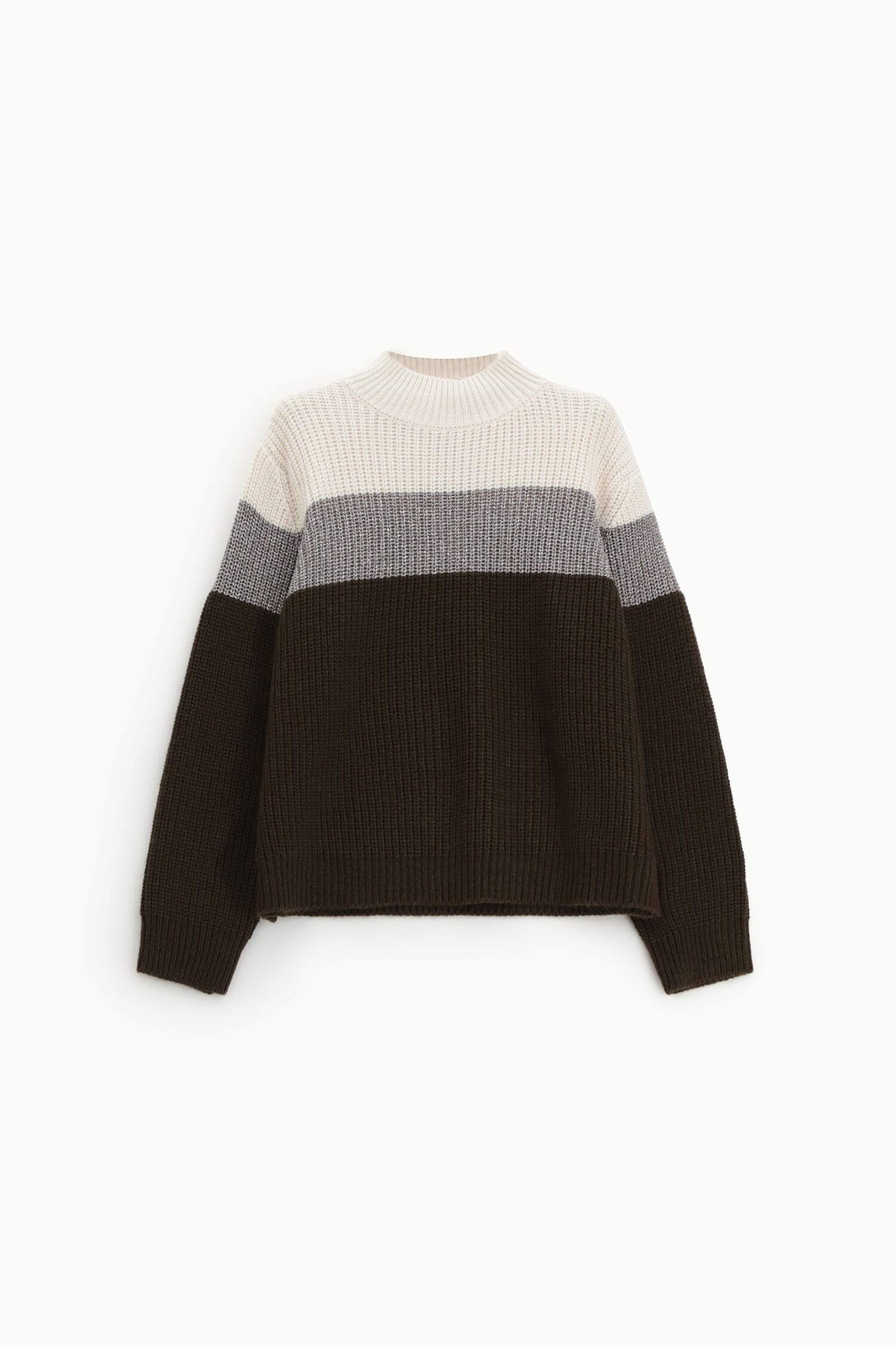 Dixie Colour-Blocked Crew-Neck Long-Sleeved Jumper