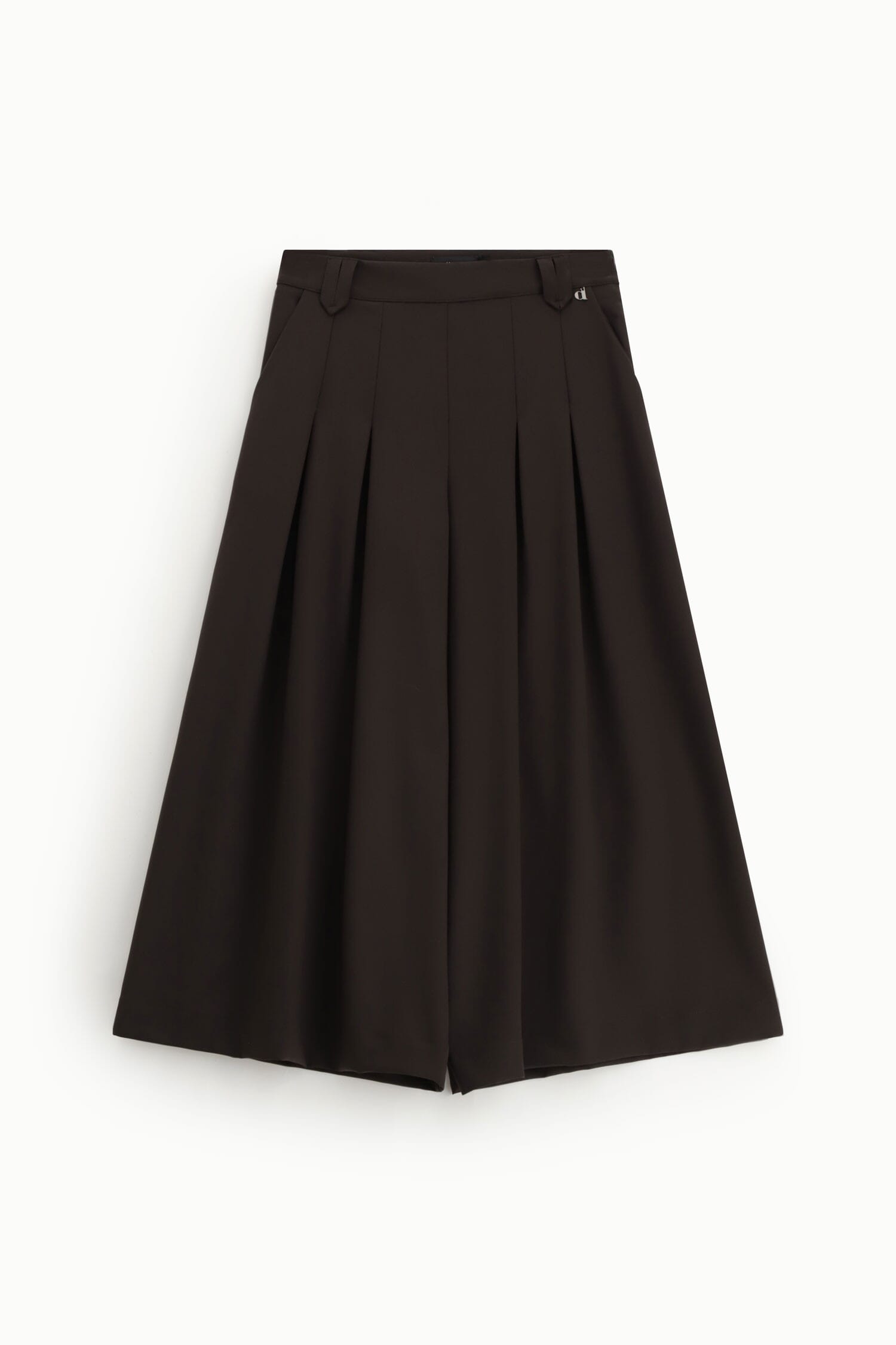 Pantalon palazzo ample à plis sur le devant Dixie