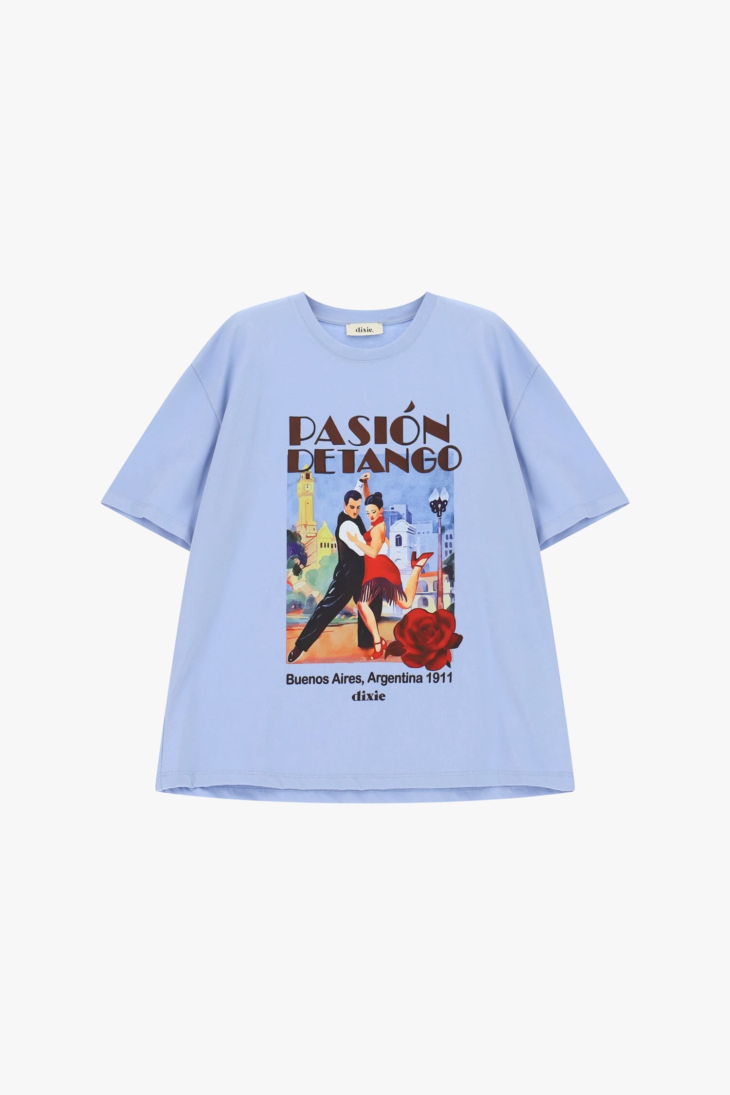 T-Shirt Maniche Corte Stampa Tango Grafica Dixie