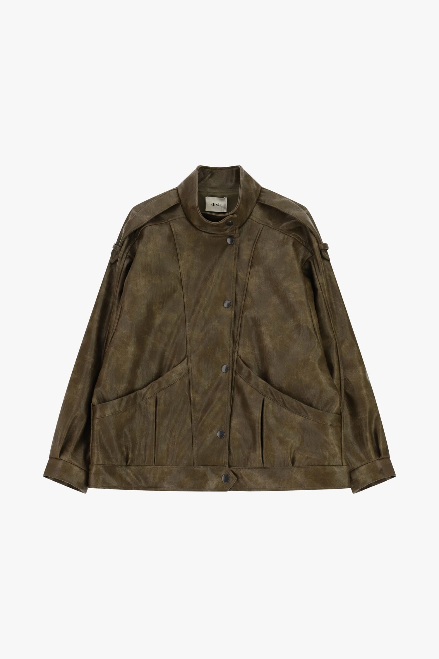 Dixie Biker-Style Jacket with Press-Studs