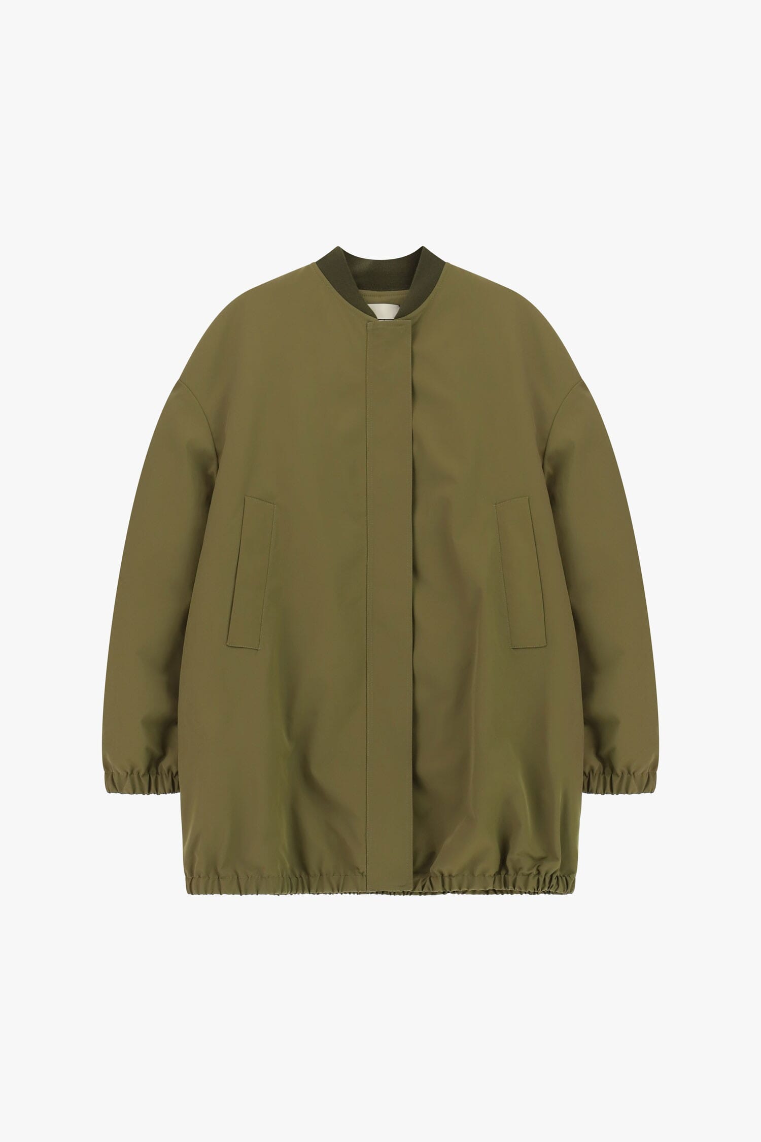 Dixie Bomber Jacket with Concealed Fastening and Elasticated Hem