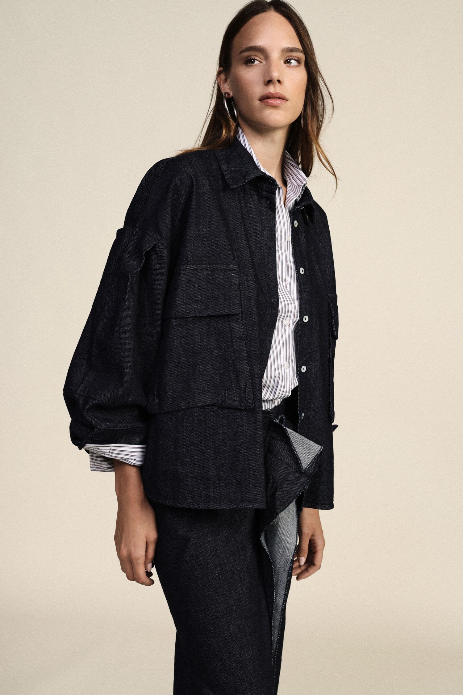 Camicia Con Tasche Applicate E Taglio Dritto Dixie