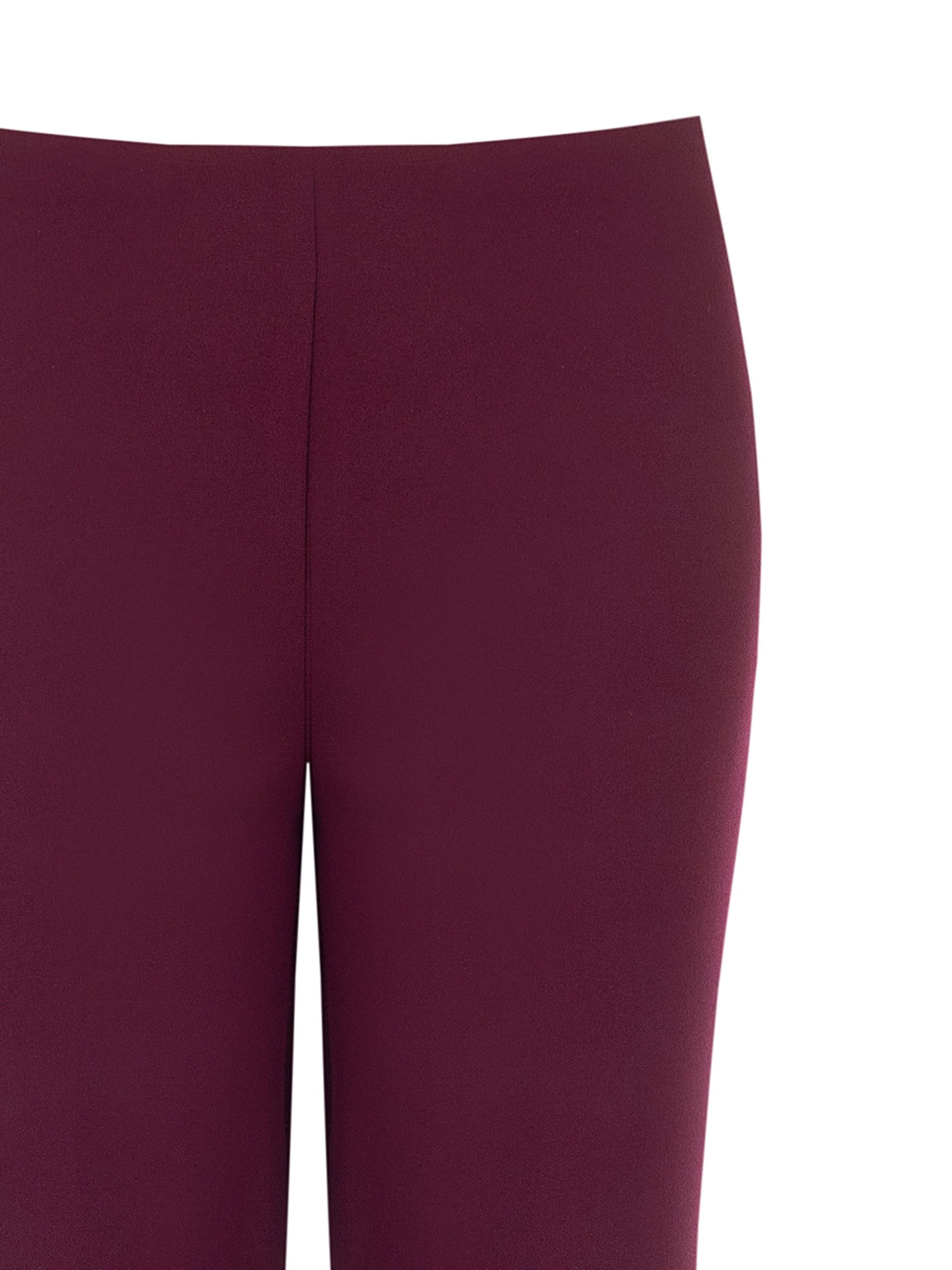 Pantaloni Dritti In Scuba Crepe Con Vita Elasticizzata Rinascimento