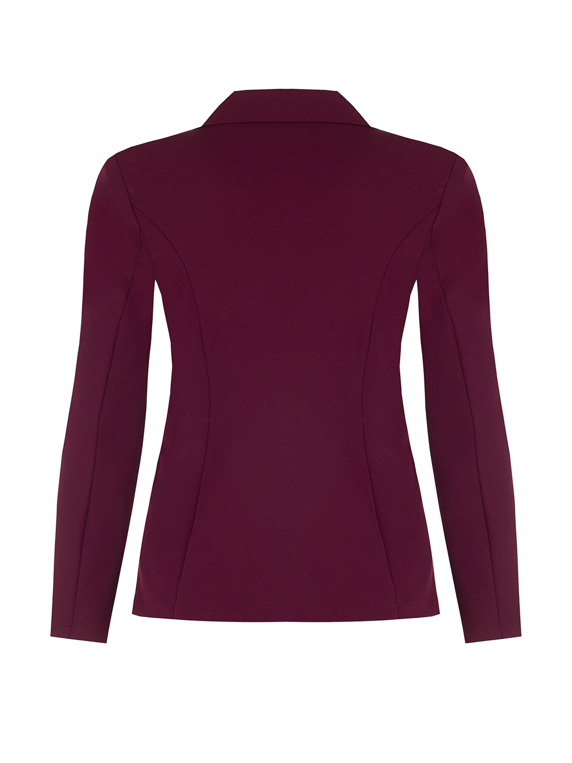 Giacca Blazer Curvy Sfiancata In Scuba Crepe Con Bottoni Coordinati Rinascimento Curvy