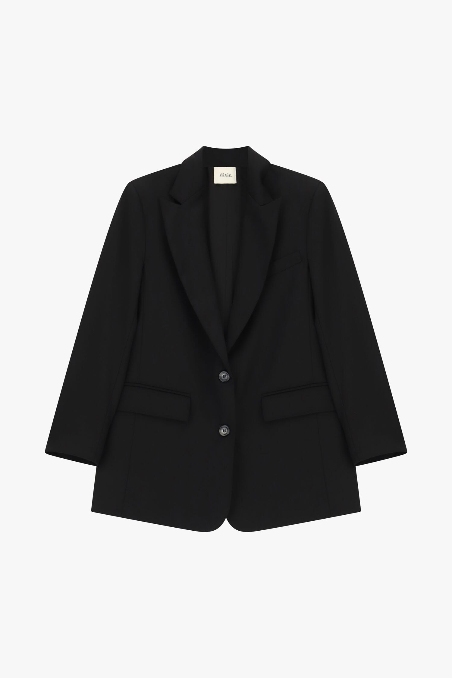 Dixie Two-Button Blazer with Flap Pockets