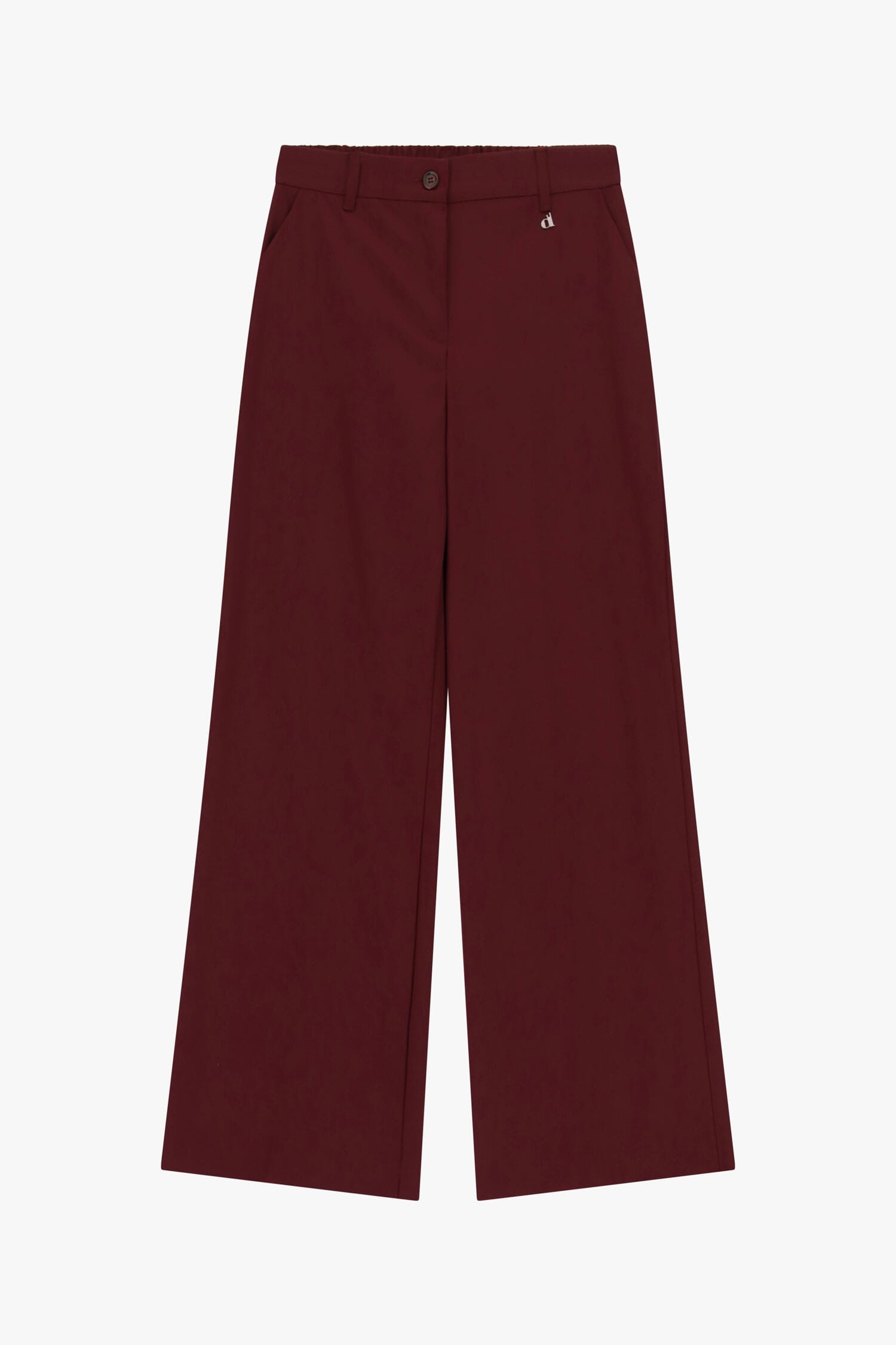 Dixie Palazzo Trousers with Side Pockets and Belt Loops
