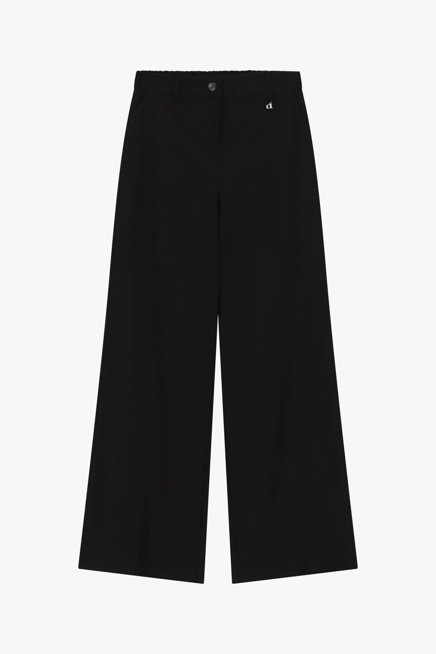 Dixie Palazzo Trousers with Side Pockets and Belt Loops