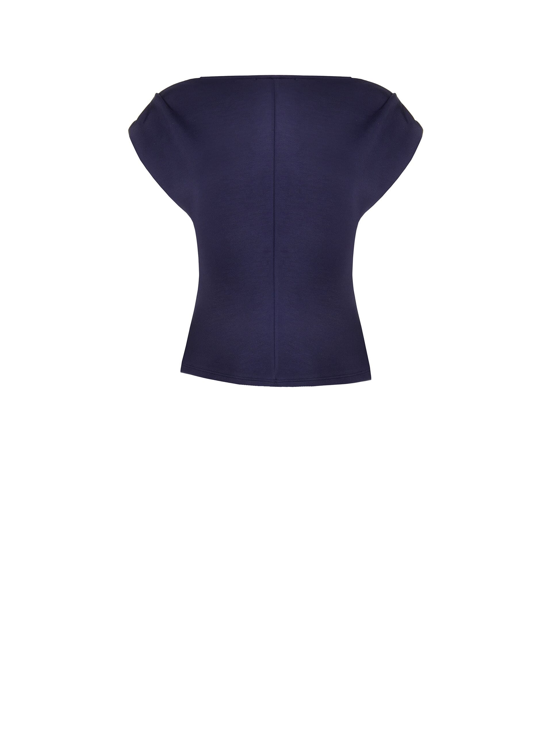 Top Sfiancato In Neoprene Arricciato Sui Fianchi Rinascimento