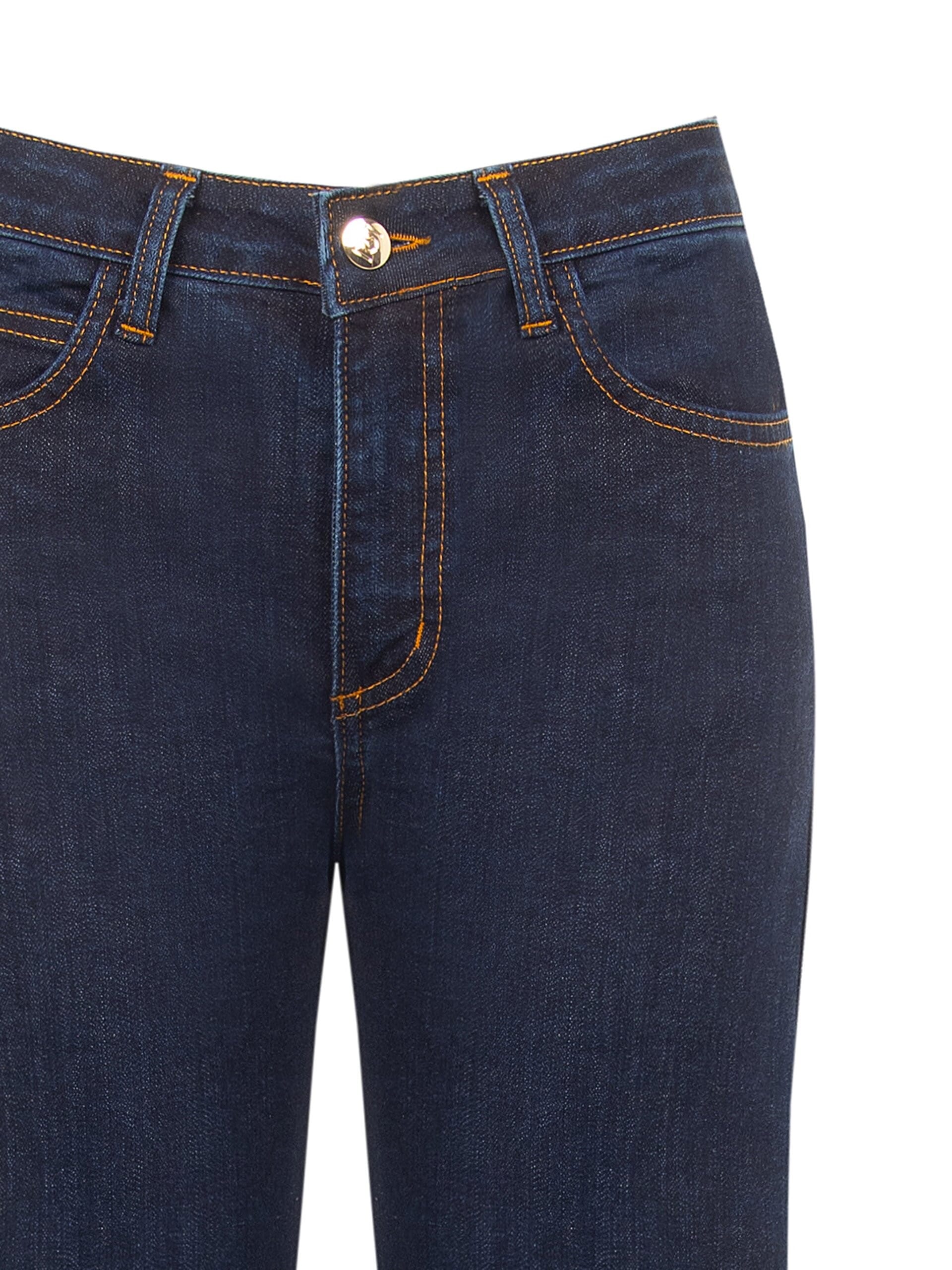 Wide-Leg Stretch Jeans, Zero Rinascimento Wash