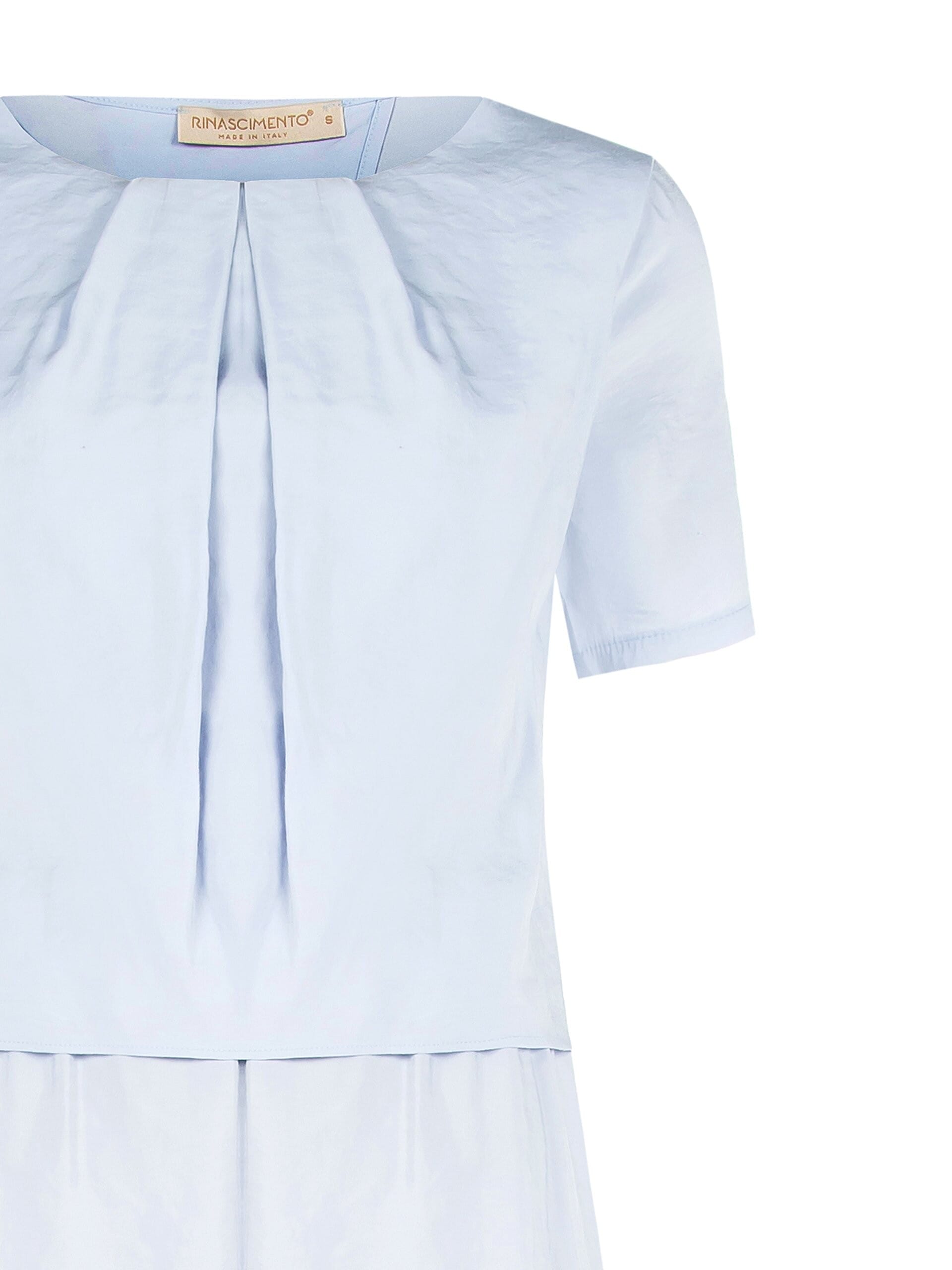 Rinascimento Midi Dress with a Two-Piece Look in a Slightly Crinkled Viscose Blend