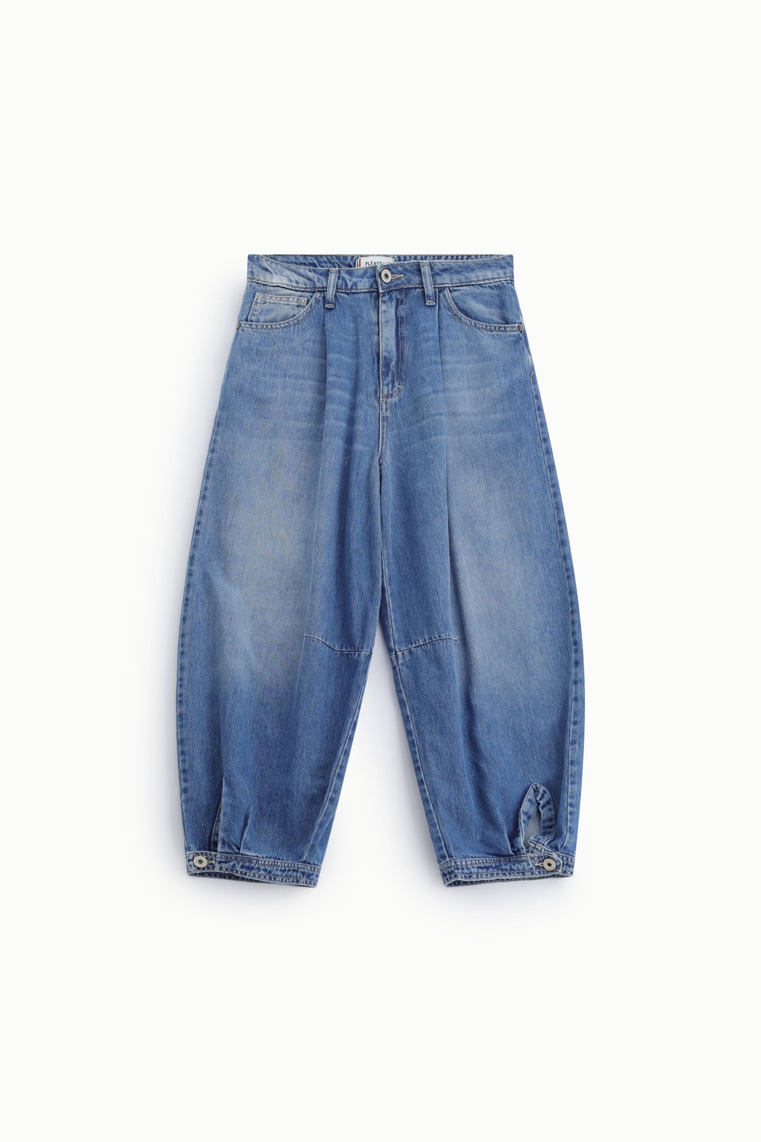 Jeans A Palloncino Con Pinces E Orlo Regolabile Please