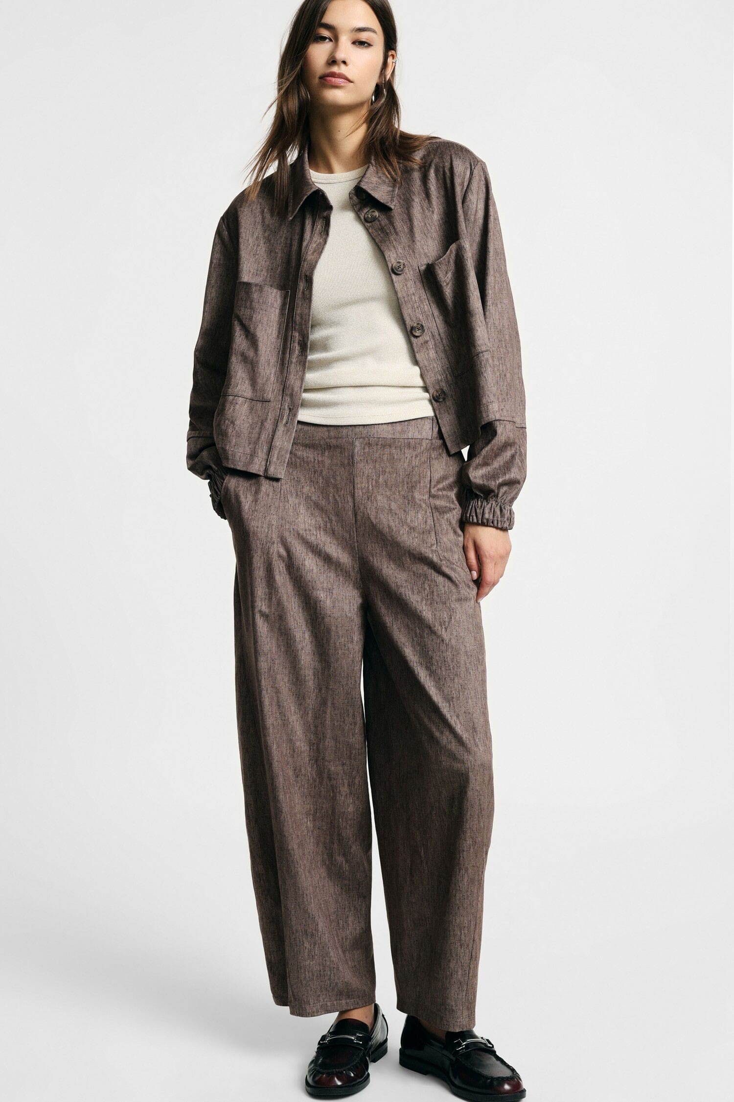 Pantaloni Palazzo Vita Alta Con Pinces Please