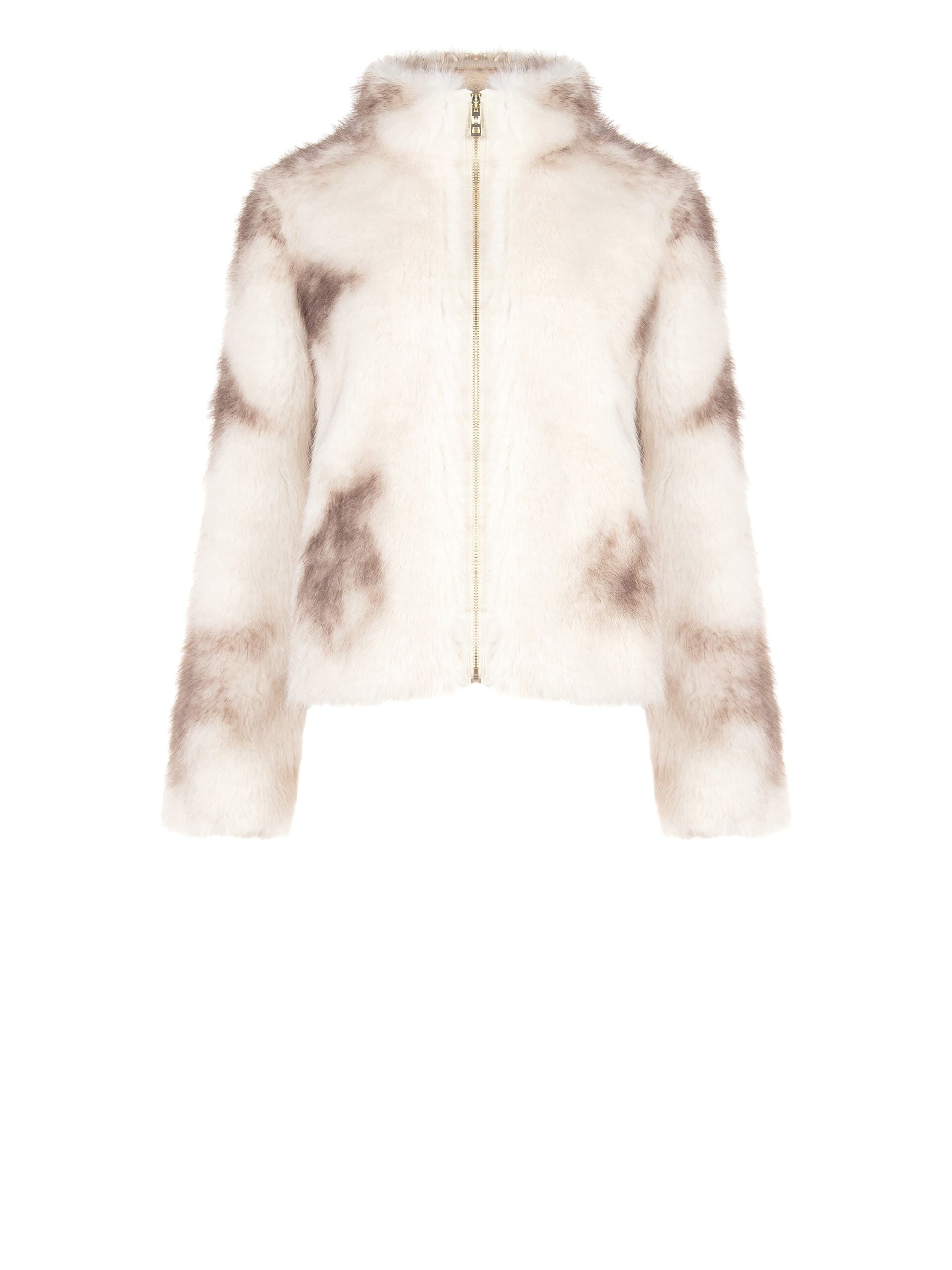 Cappotto Corto In Pelliccia Sintetica Con Zip Rinascimento