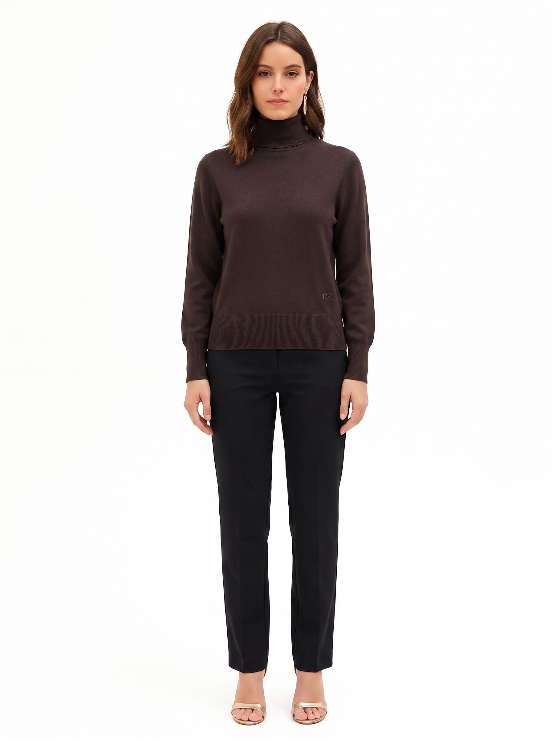Maglione Dolcevita Con Logo Rr Ricamato Rinascimento