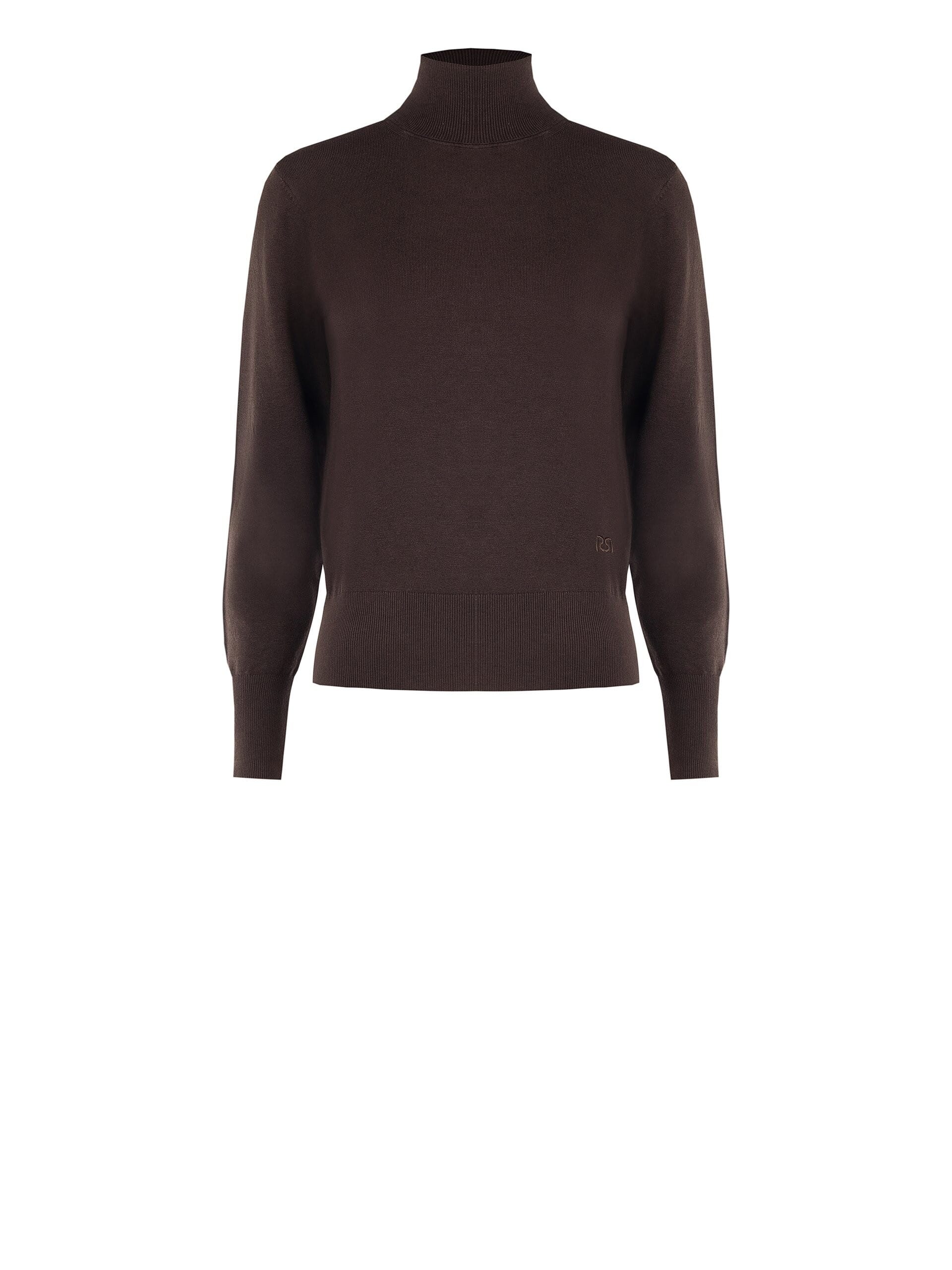 Maglione Dolcevita Con Logo Rr Ricamato Rinascimento