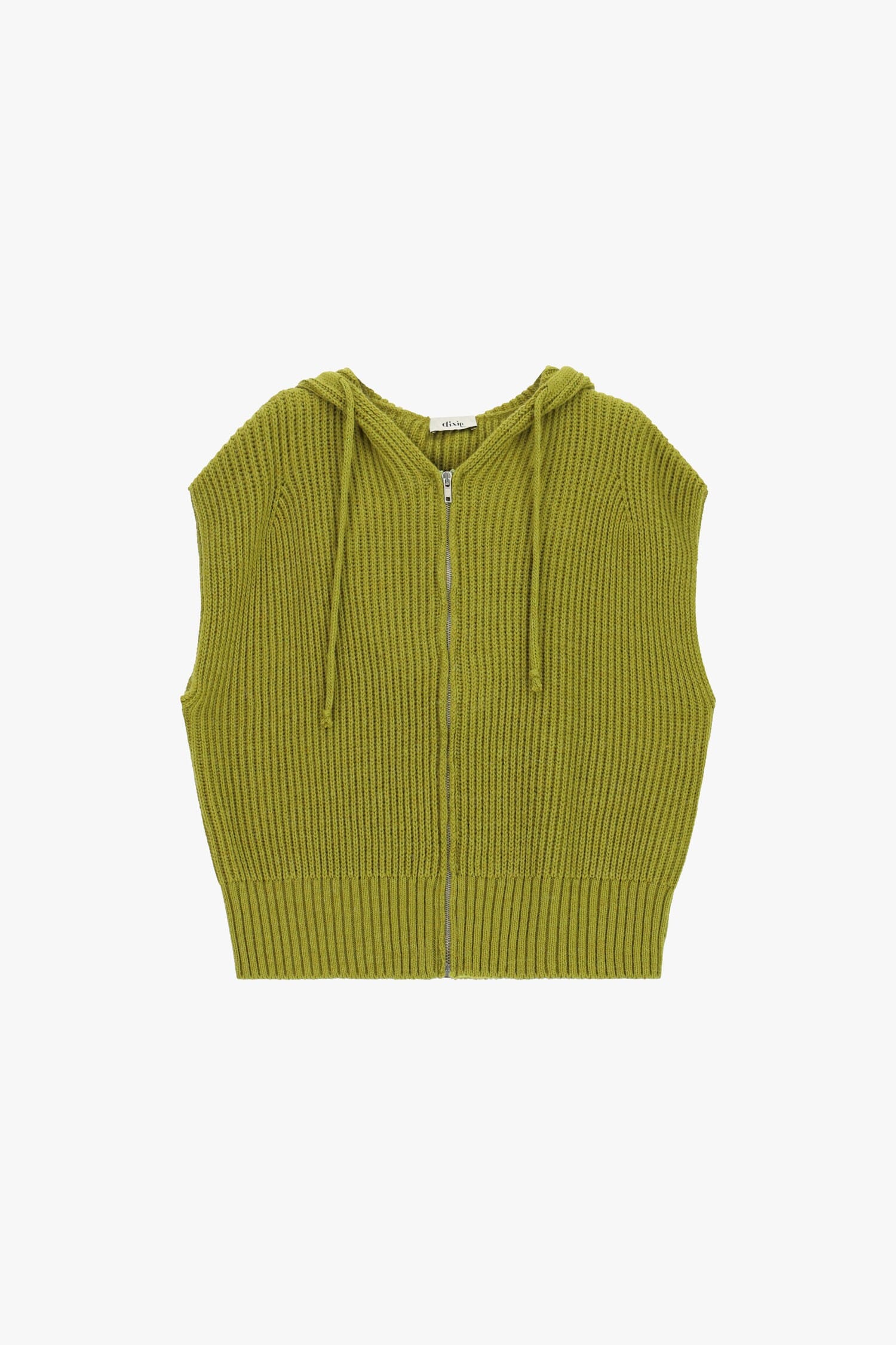Gilet à capuche et fermeture éclair, motif côtelé Dixie