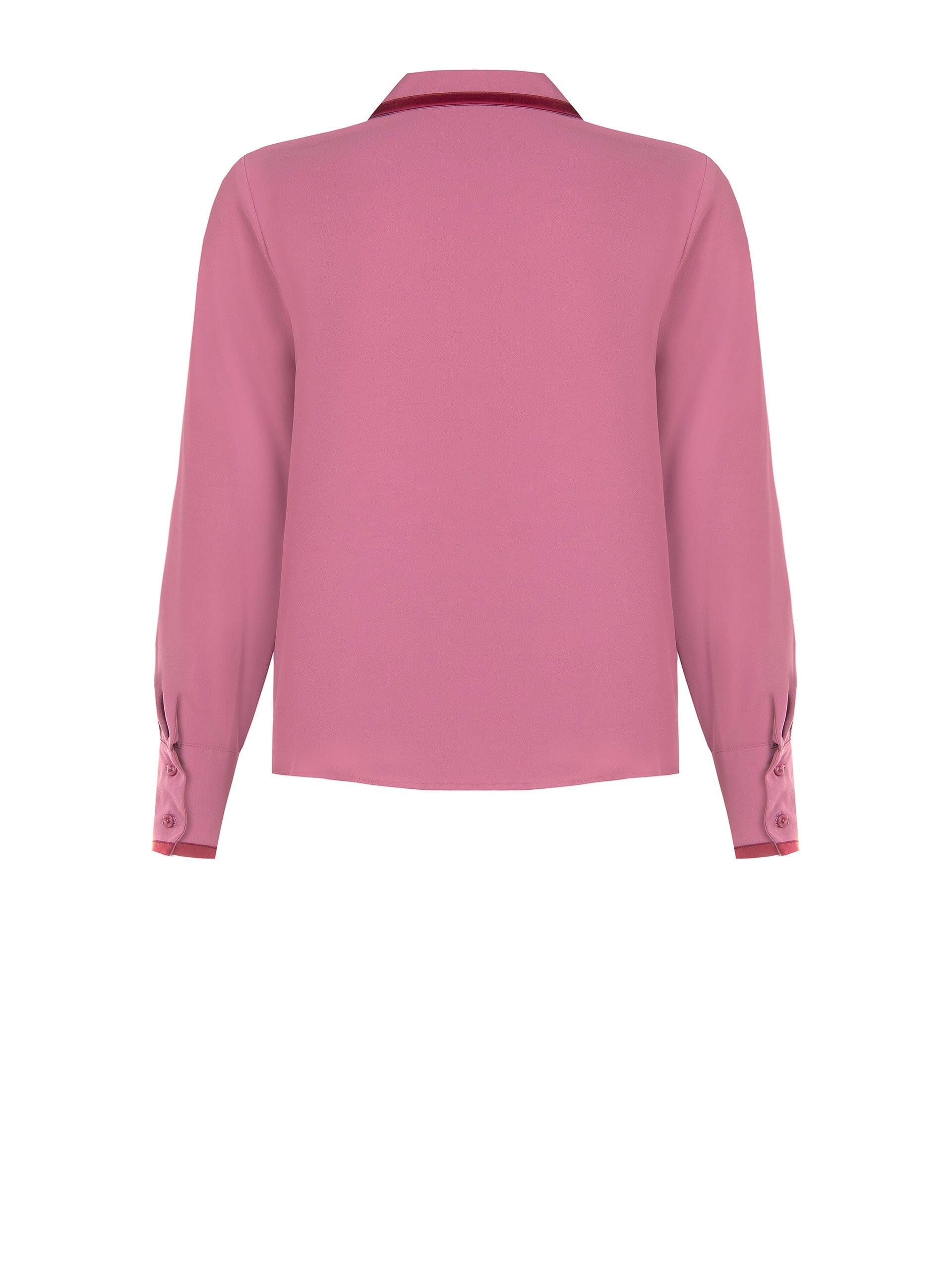 Camicia Curvy In Raso Opaco Con Dettagli A Contrasto Rinascimento Curvy