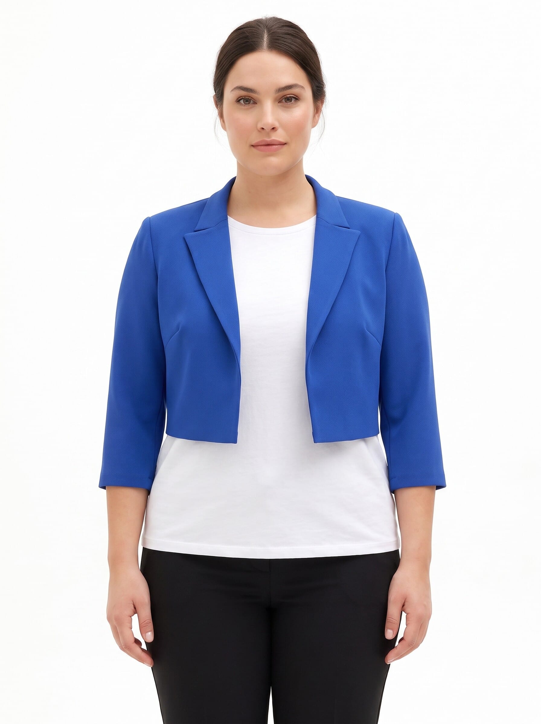 Giacca Spencer Curvy In Scuba Crepe Rinascimento Curvy