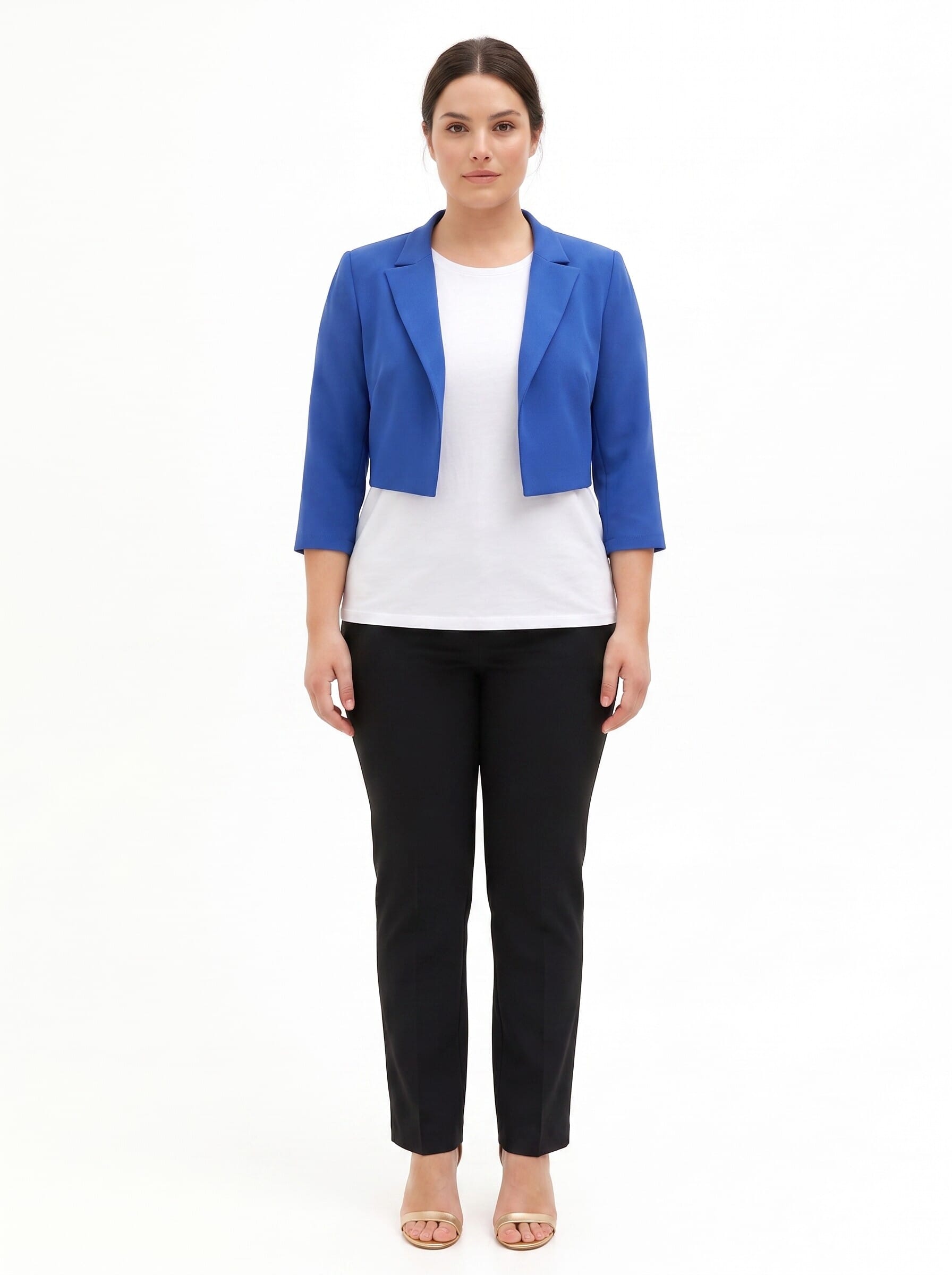 Giacca Spencer Curvy In Scuba Crepe Rinascimento Curvy