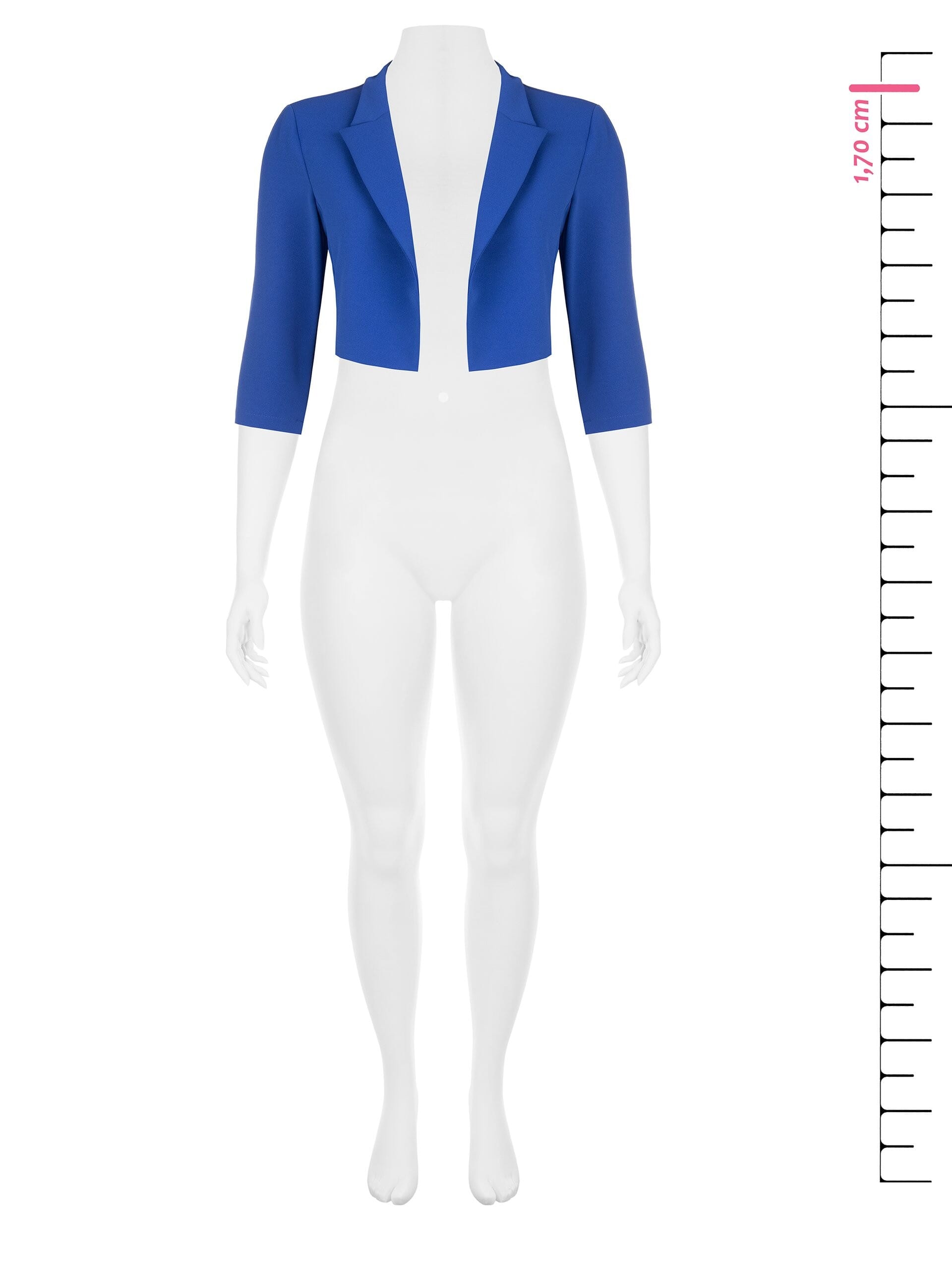 Giacca Spencer Curvy In Scuba Crepe Rinascimento Curvy
