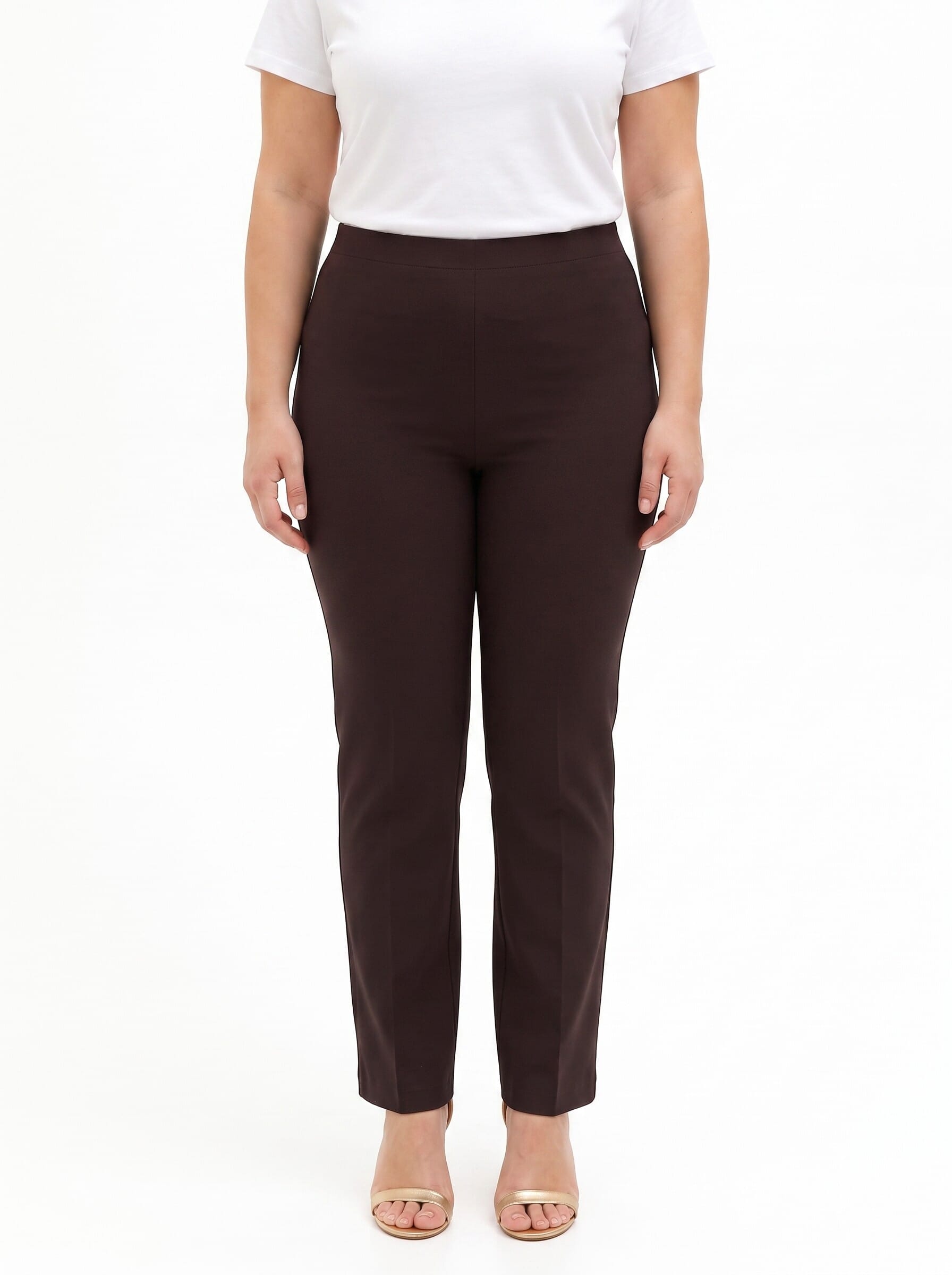 Pantaloni Curvy A Zampa In Tessuto Tecnico Rinascimento Curvy
