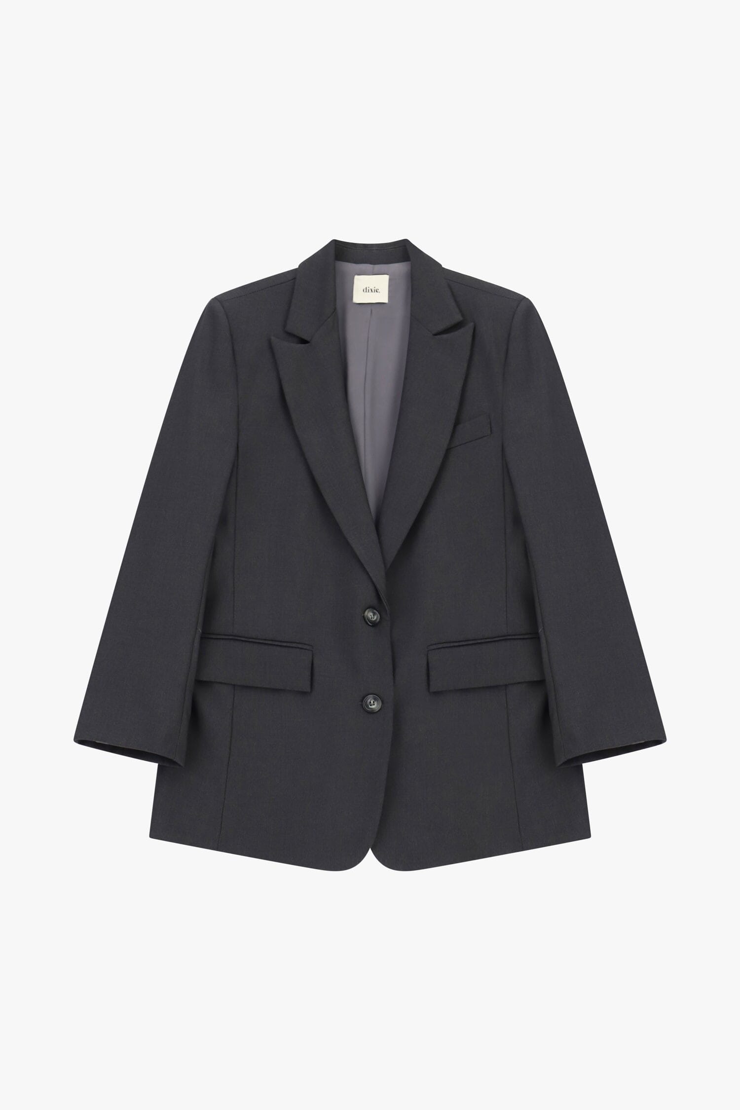 Dixie Two-Button Blazer with Flap Pockets