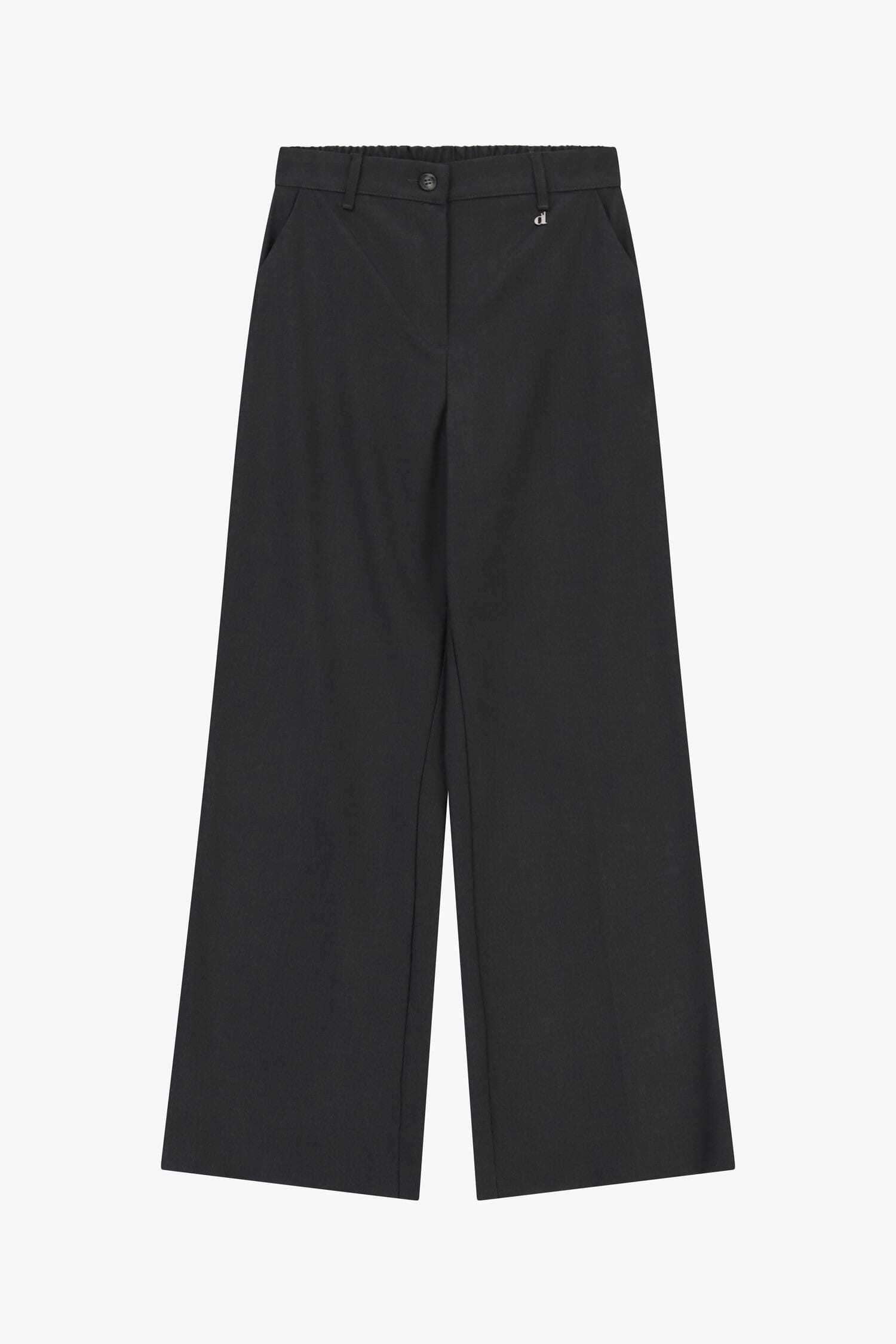 Dixie Palazzo Trousers with Side Pockets and Belt Loops