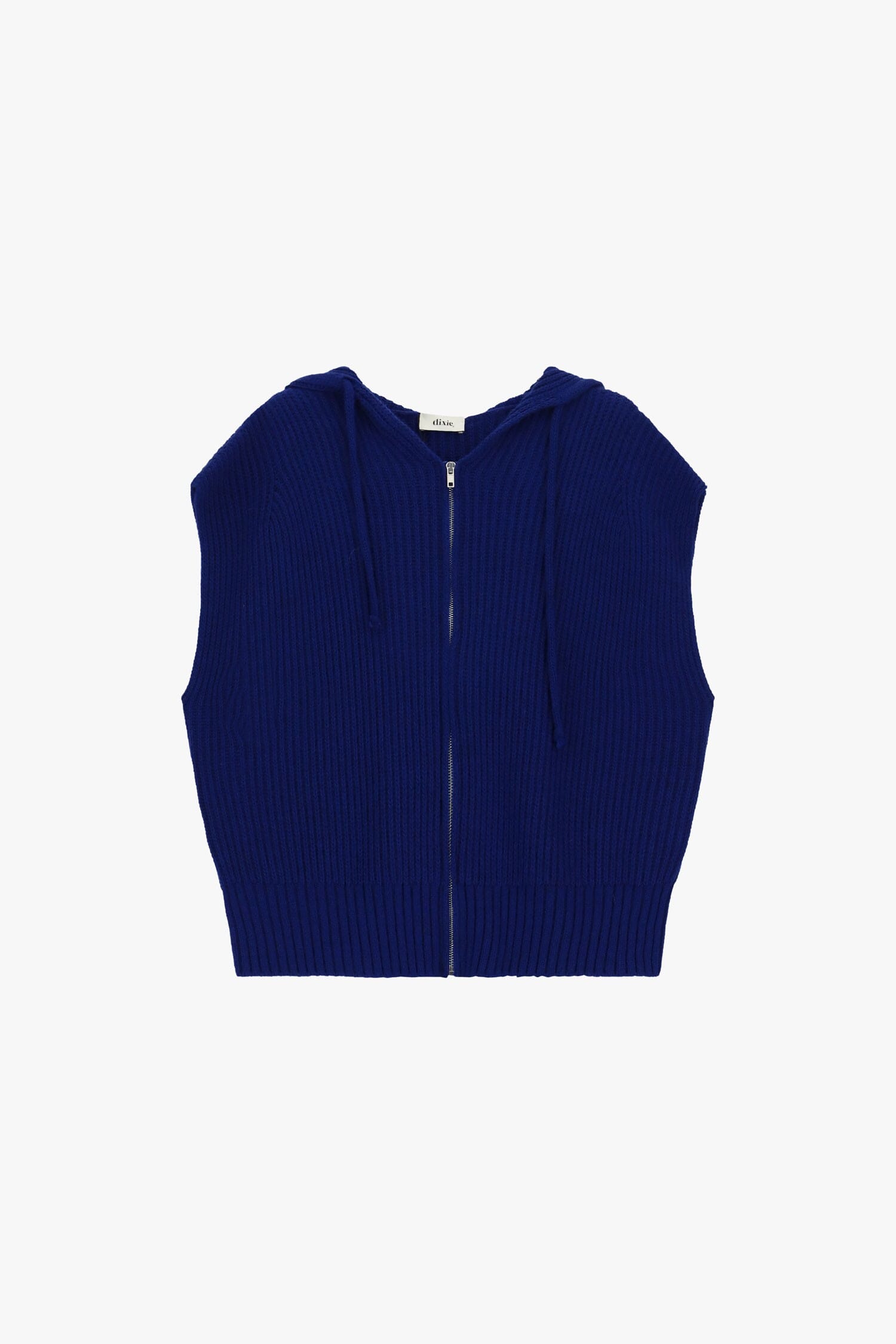 Gilet à capuche et fermeture éclair, motif côtelé Dixie