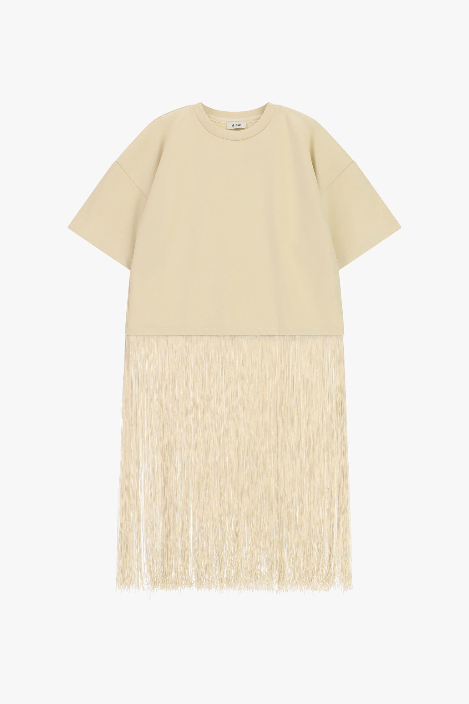 T-Shirt A Maniche Corte Con Frange Lunghe Dixie