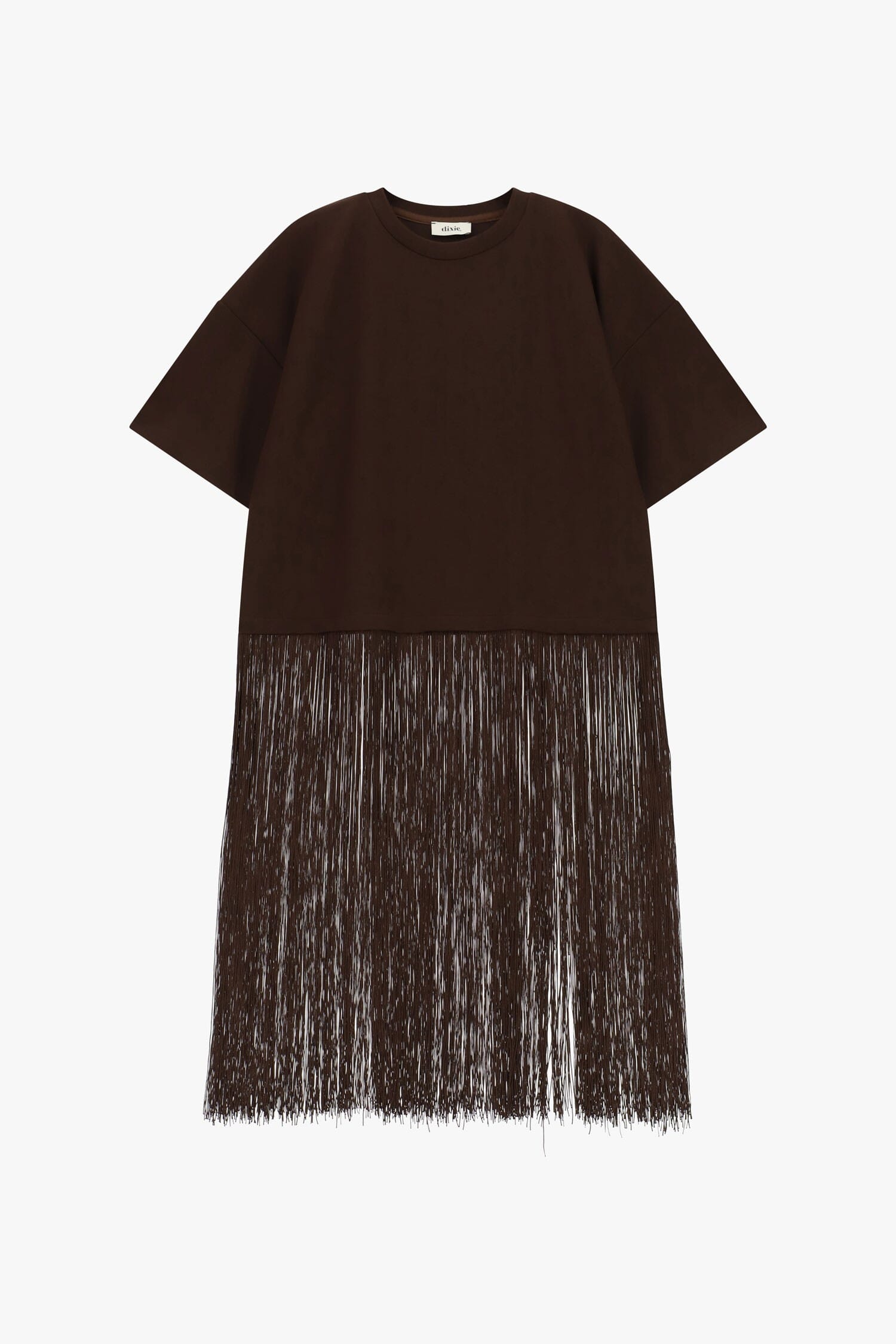 T-Shirt A Maniche Corte Con Frange Lunghe Dixie