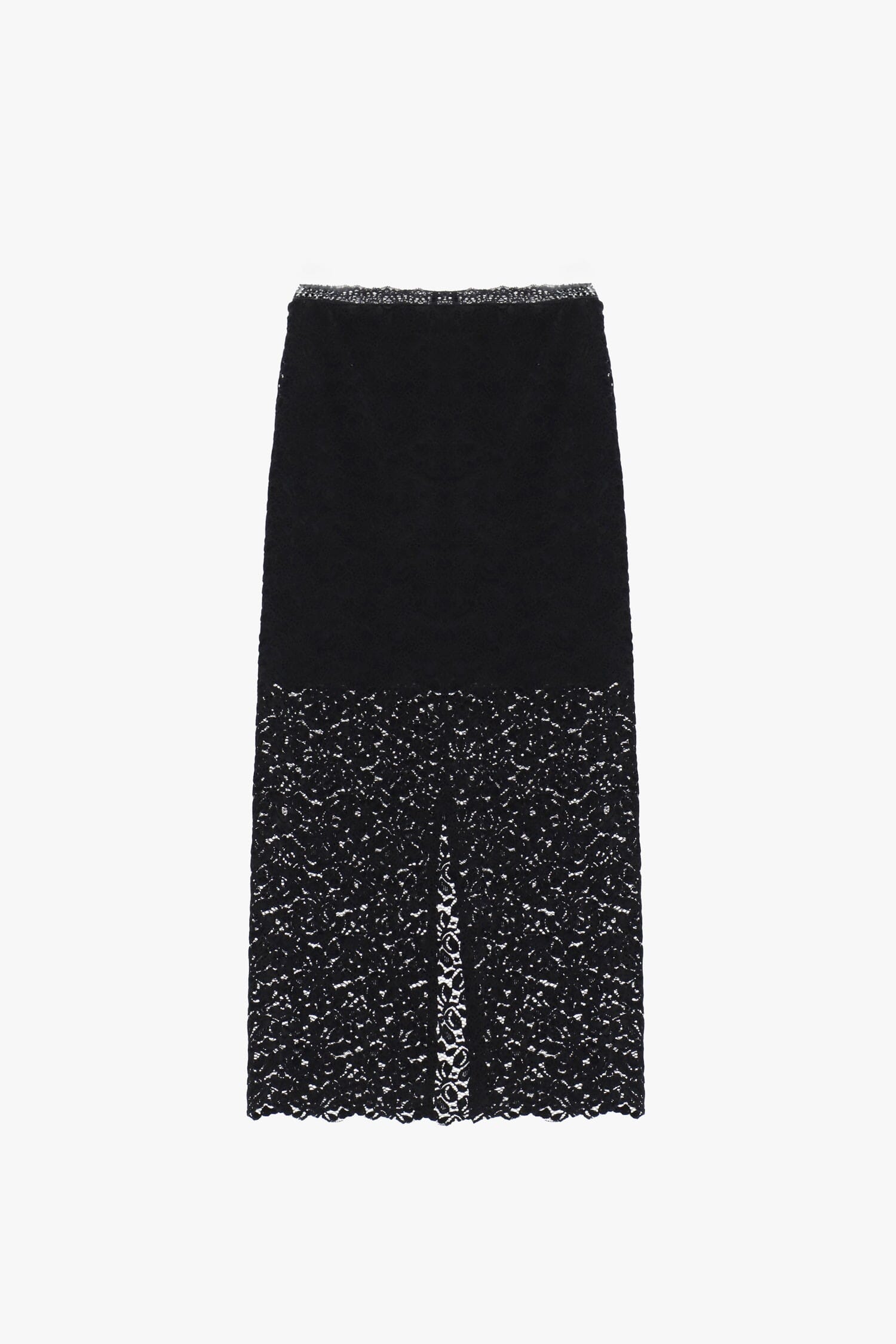 Gonna Lunga Con Inserto In Pizzo E Spacco Dixie
