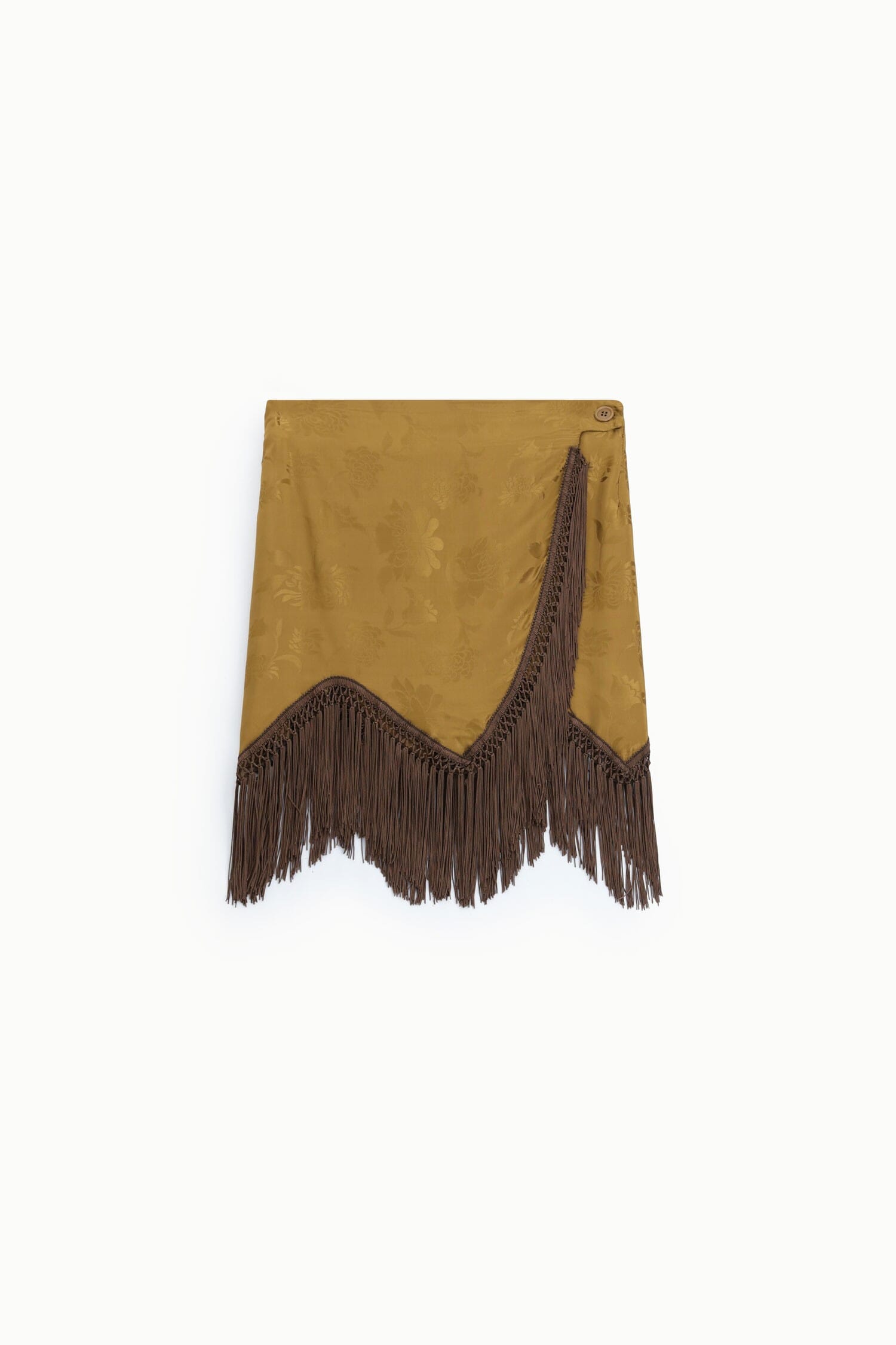 Gonna Corta Stampata Con Frange Decorative Dixie