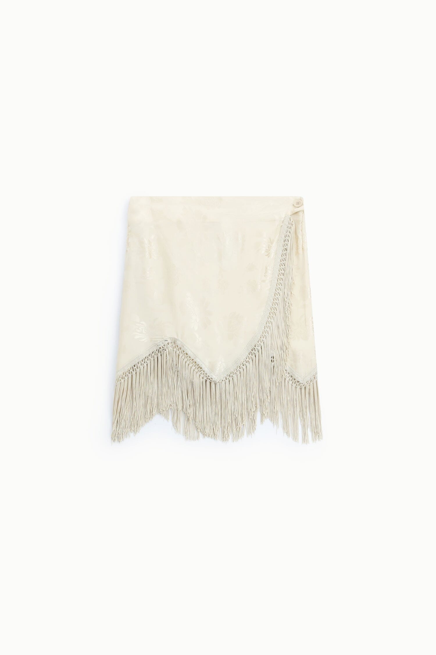 Gonna Corta Stampata Con Frange Decorative Dixie